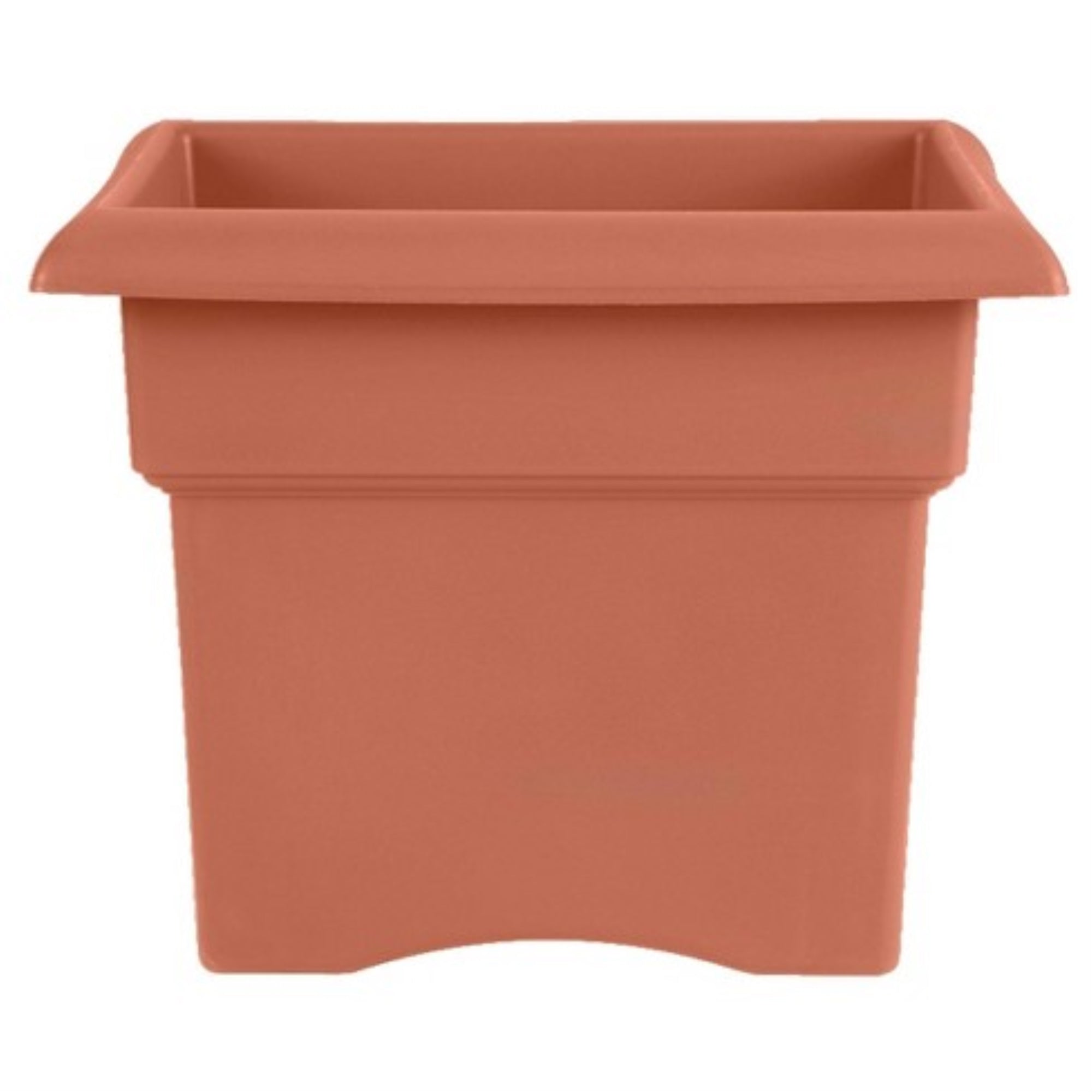 Bloem Veranda Plastic Deck Box Indoor/Outdoor Square Planter