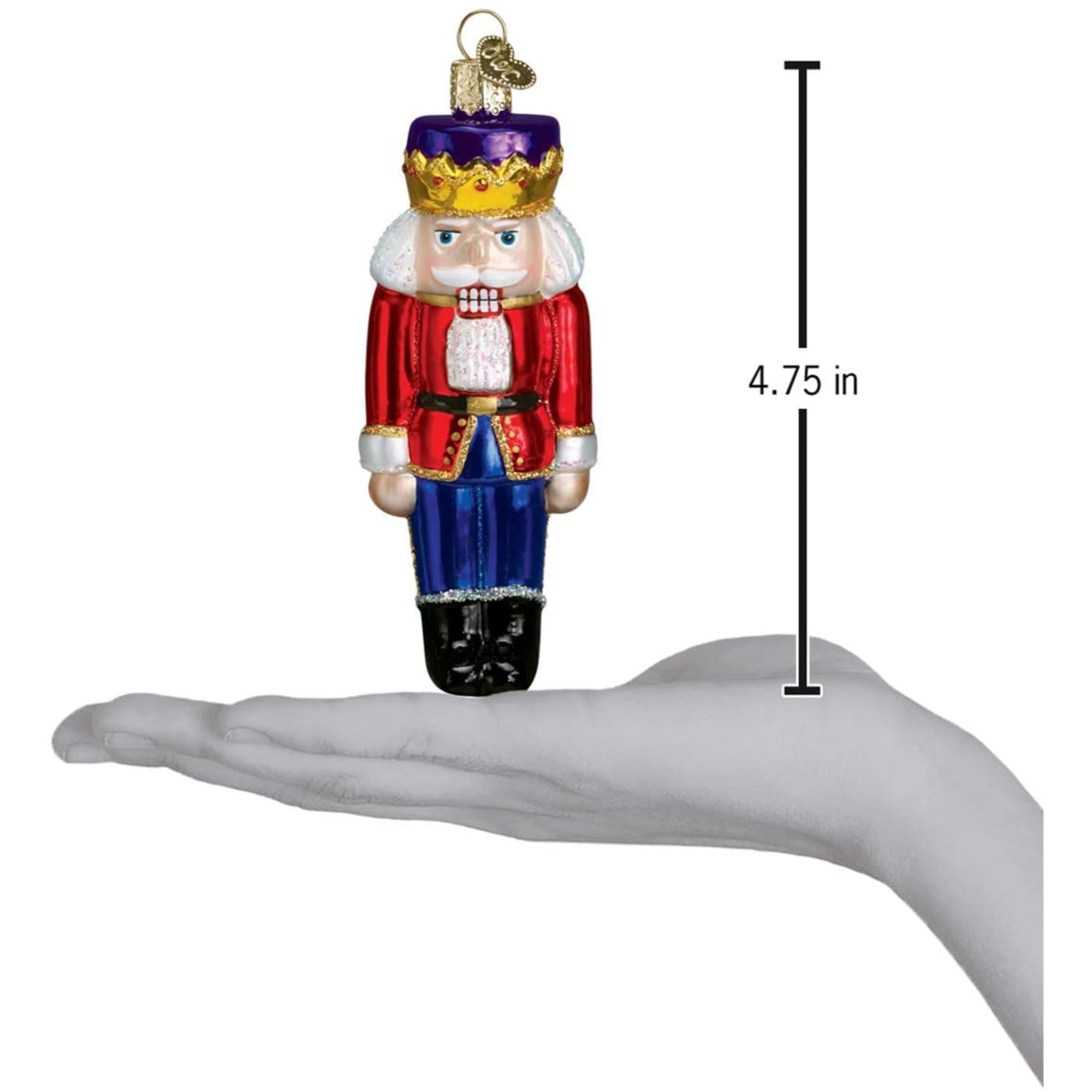 Old World Christmas Blown Glass Ornament for Christmas Tree, Nutcracker Prince
