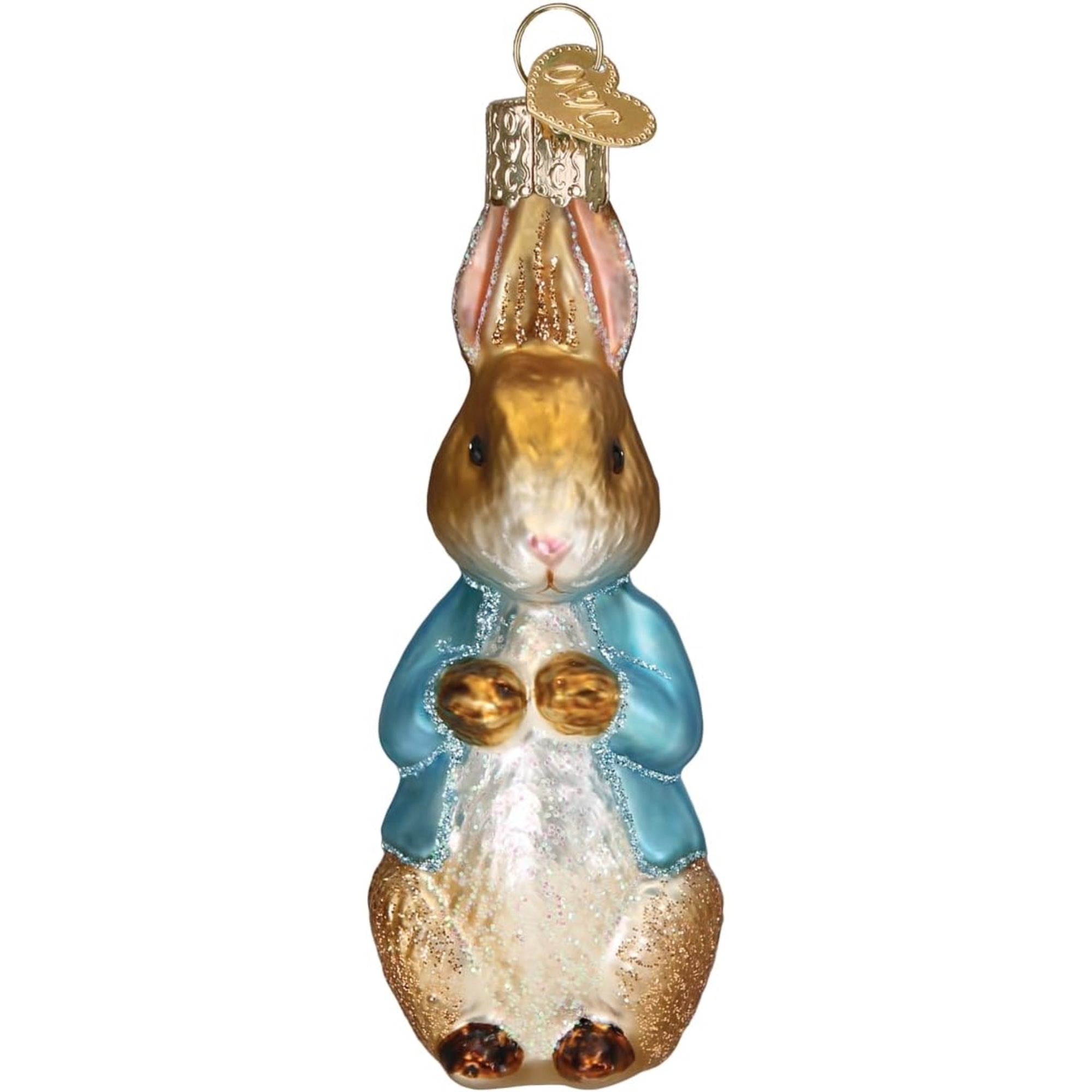 Old World Christmas Blown Glass Ornament for Christmas Tree, Peter Rabbit