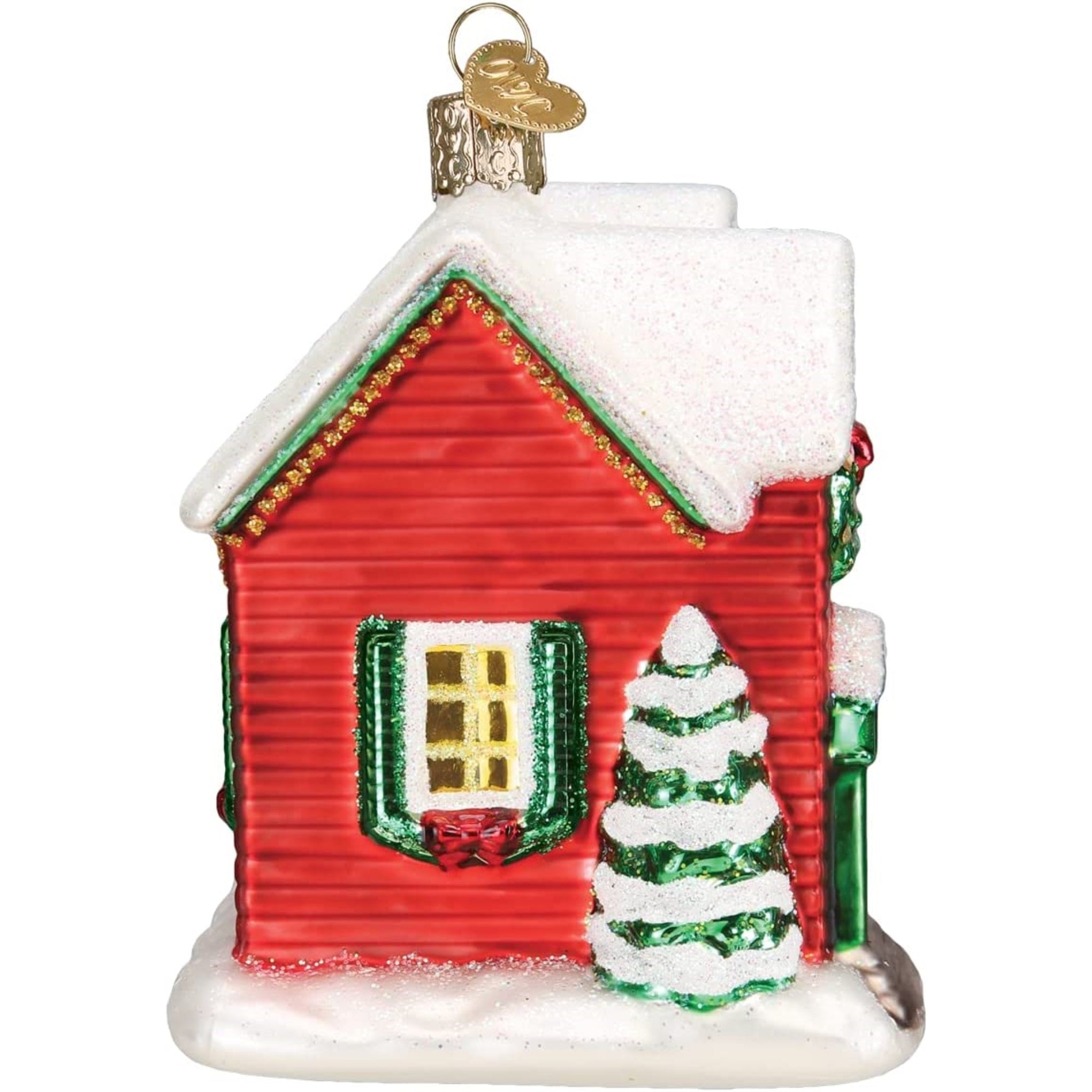 Old World Christmas Blown Glass Ornament for Christmas Tree, Norman Rockwell "You're Home"