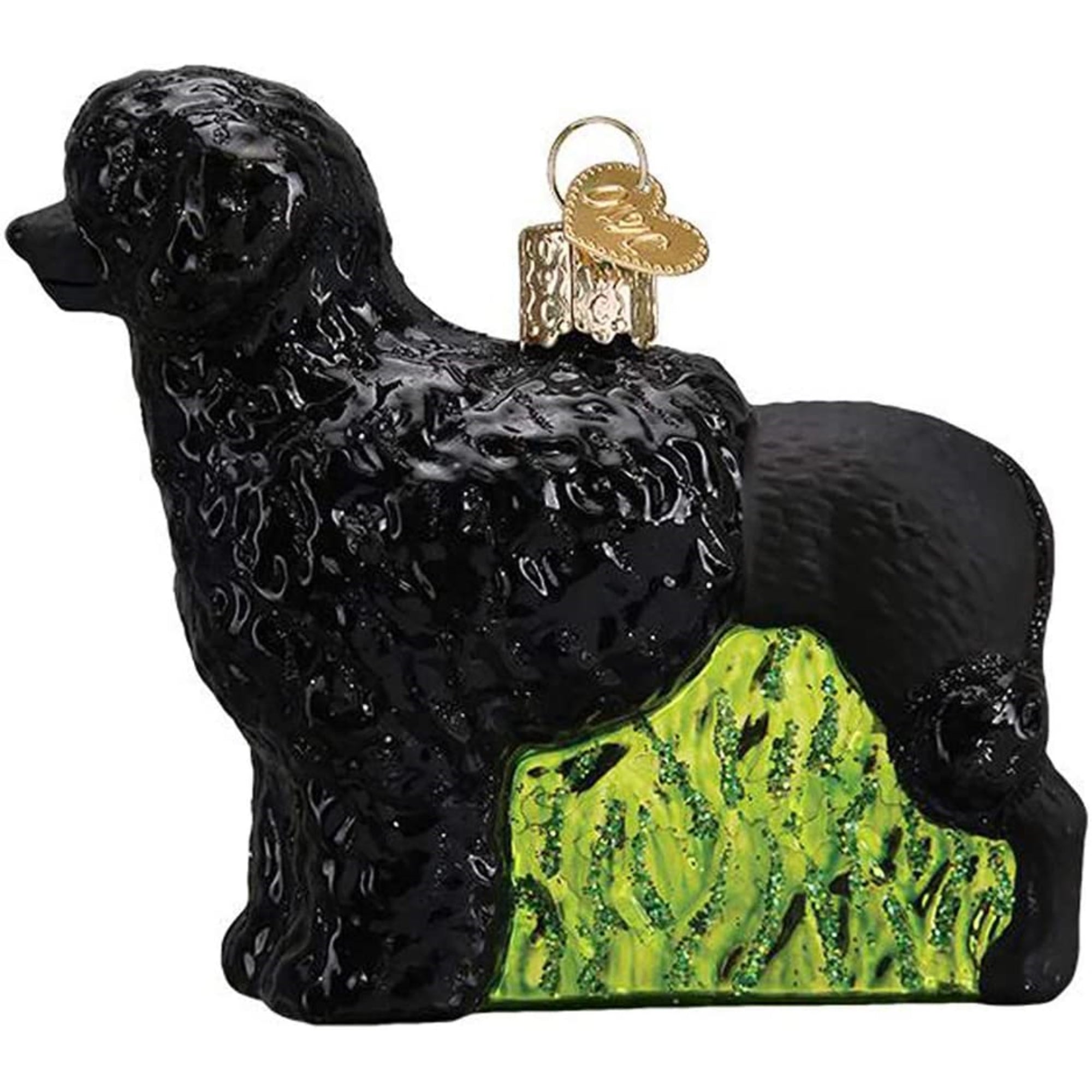 Old World Christmas Blown Glass Ornament for Christmas Tree, Portuguese Water Dog