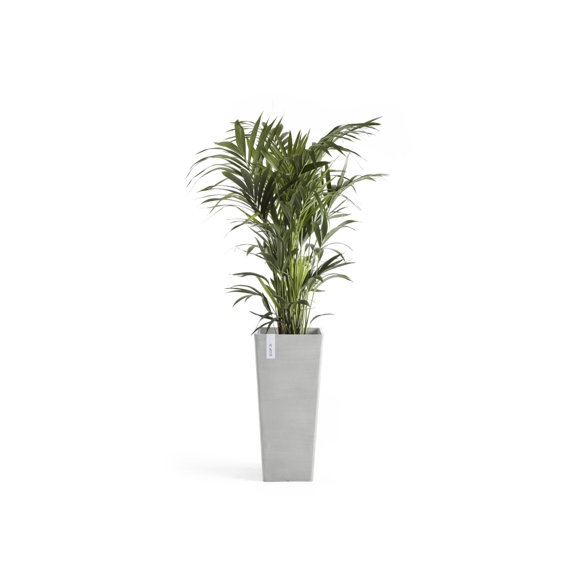 Ecopots Rotterdam High Durable Modern Square Indoor/Outdoor Recycled-Based Composite Flower Planter