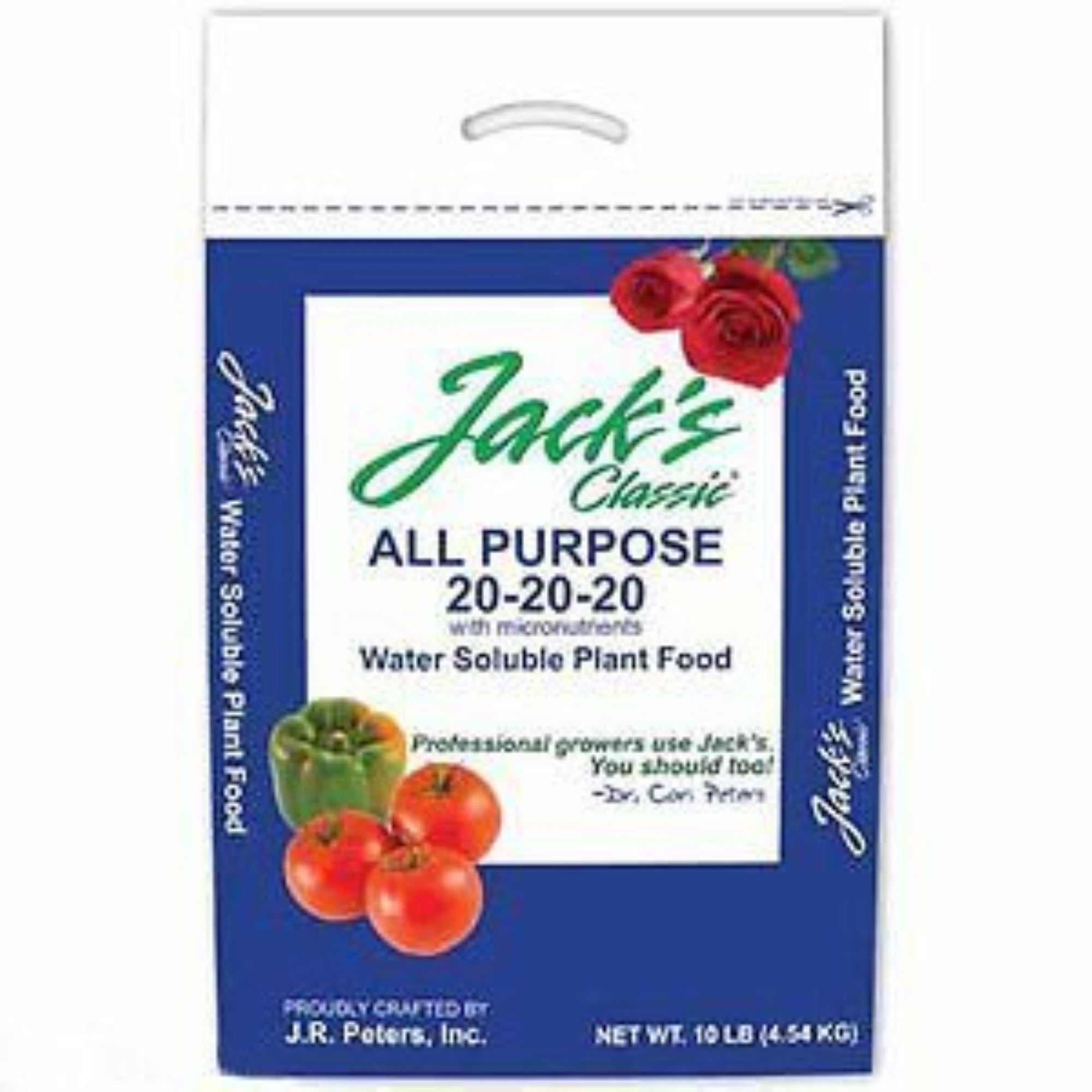 JR Peters Jack's Classic Water Soluble All Purpose Fertilizer, 20-20-20