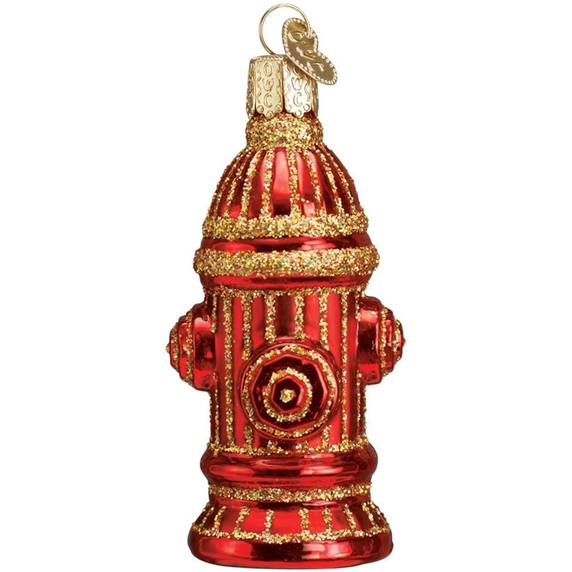 Old World Christmas Blown Glass Ornament for Christmas Tree, Fire Hydrant