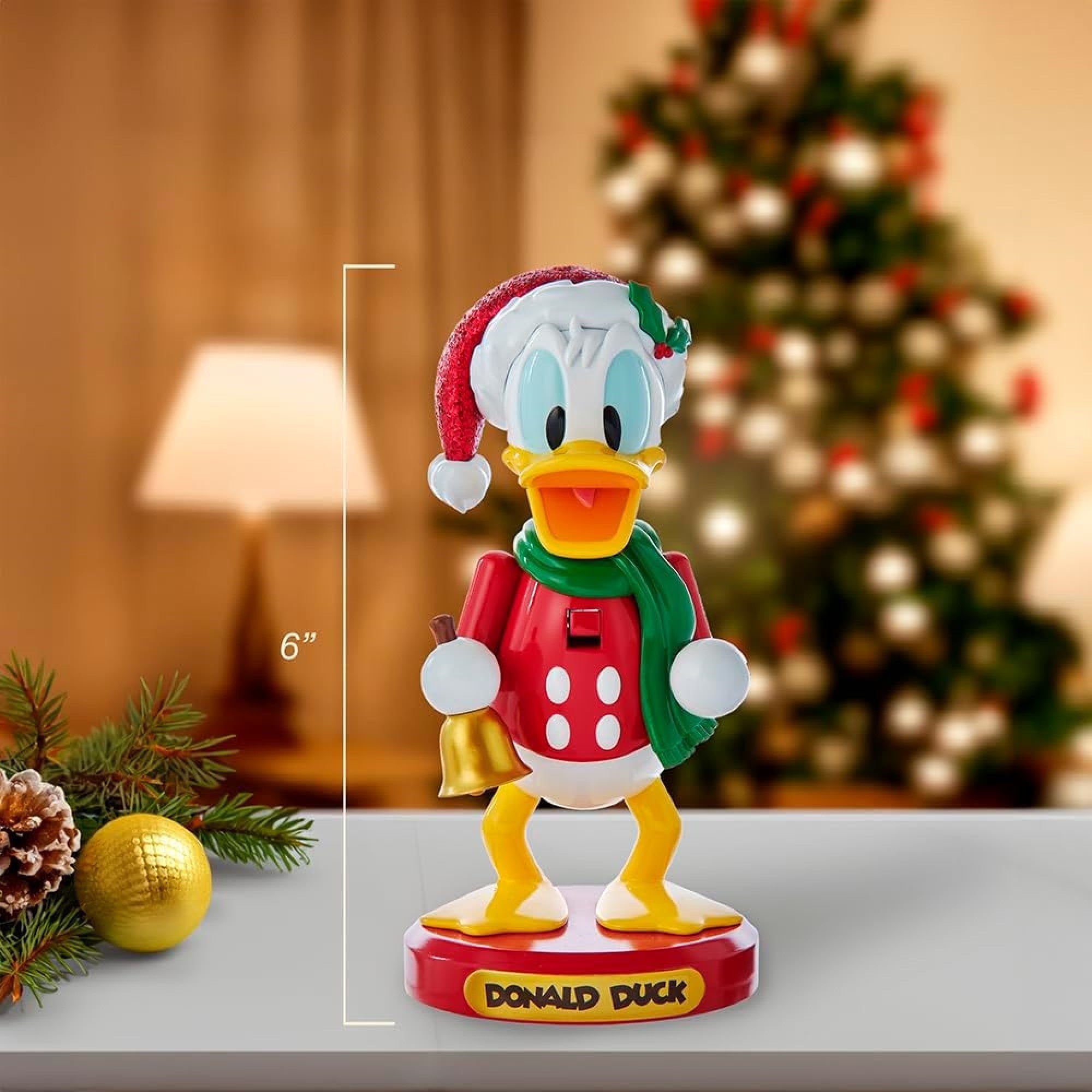Kurt Adler Plastic Disney Nutcracker, Donald Duck, 6in