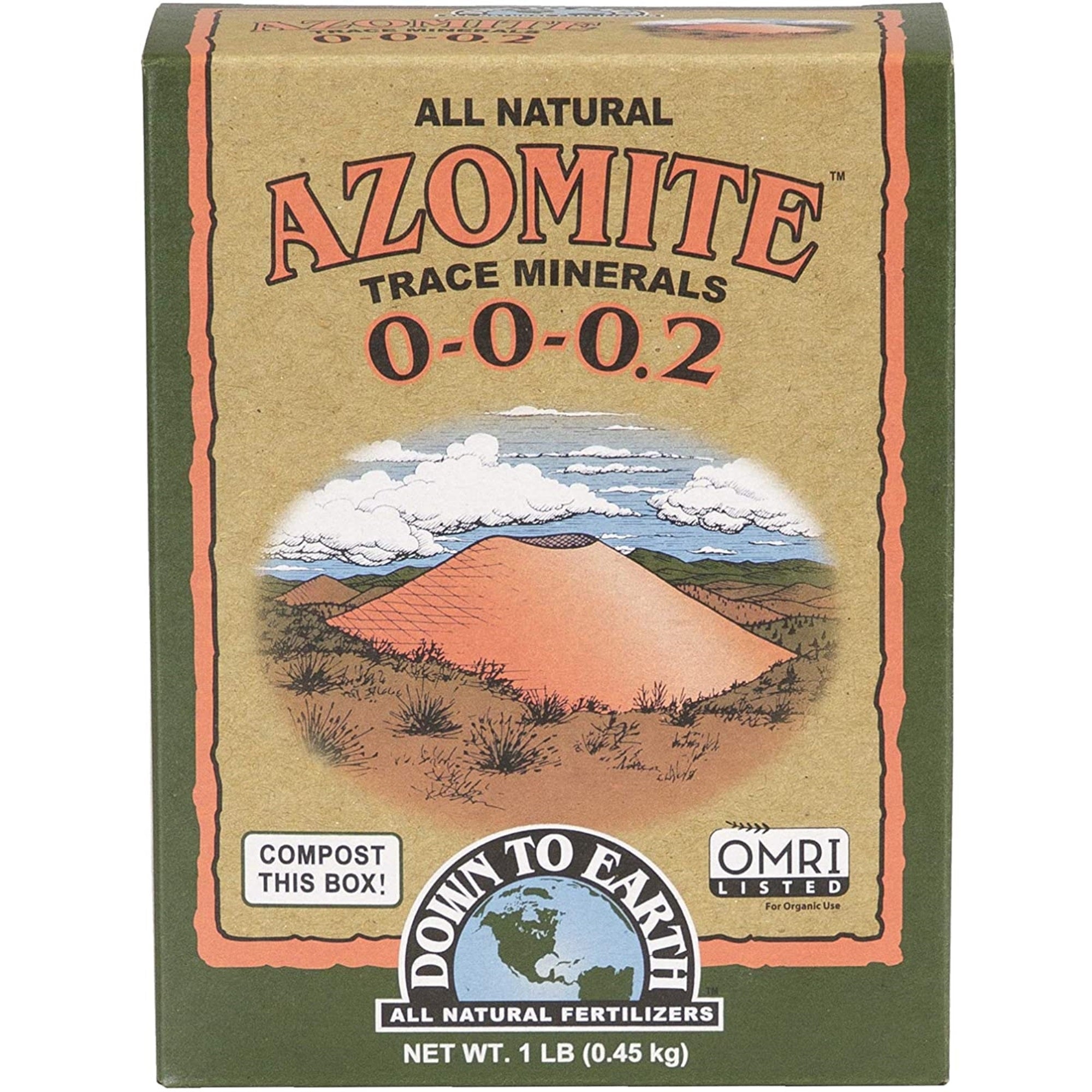 Down to Earth Azomite Powder for Improving Plant Growth 0-0-0.2