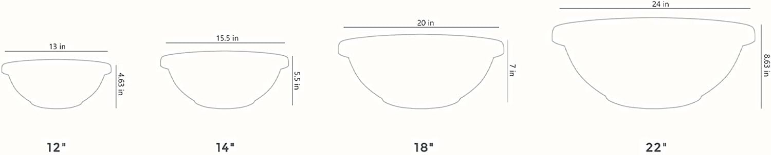 The HC Companies Garden Bowl, Chocolate, 14-Inch