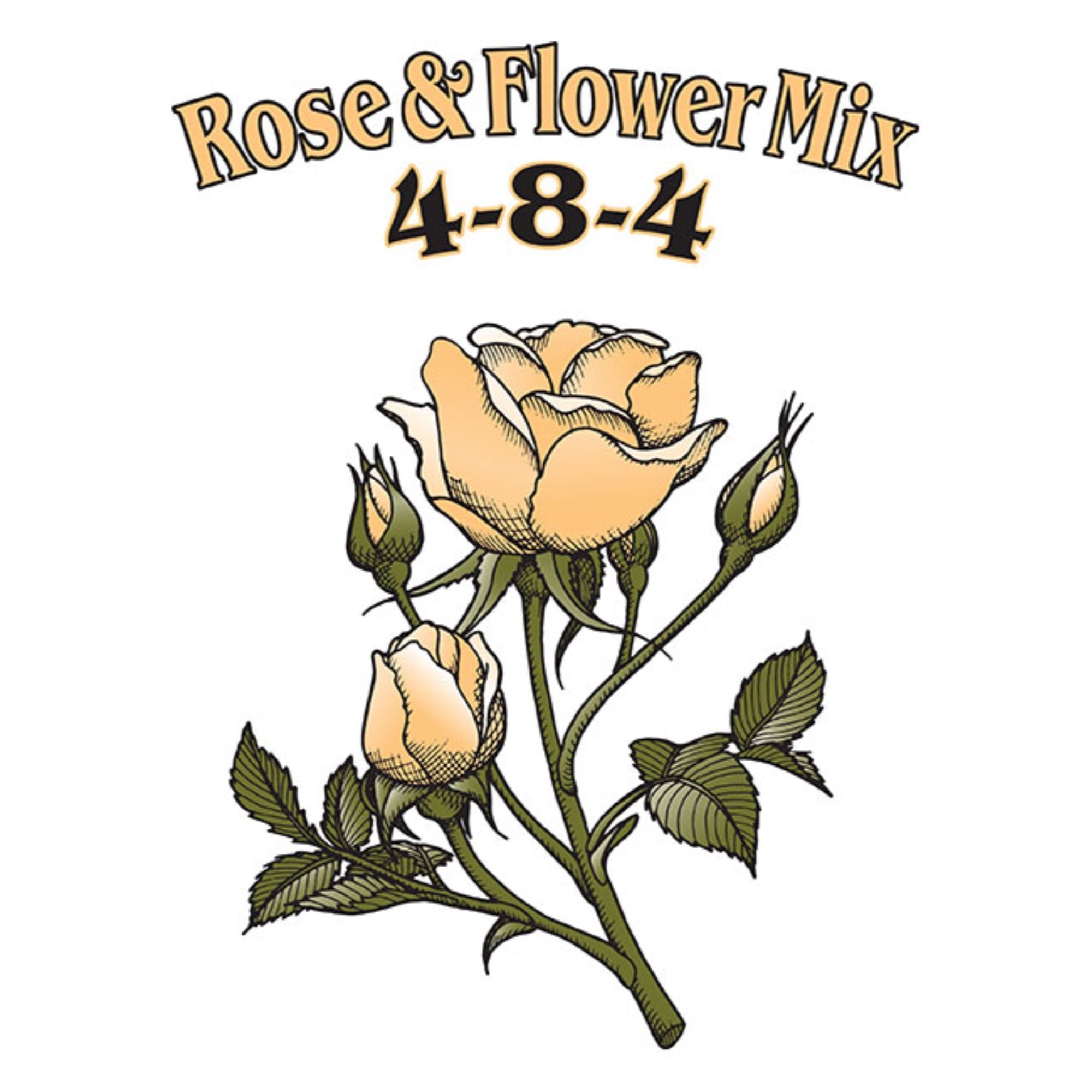 Down To Earth Organic Rose & Flower Fertilizer Mix 4-8-4