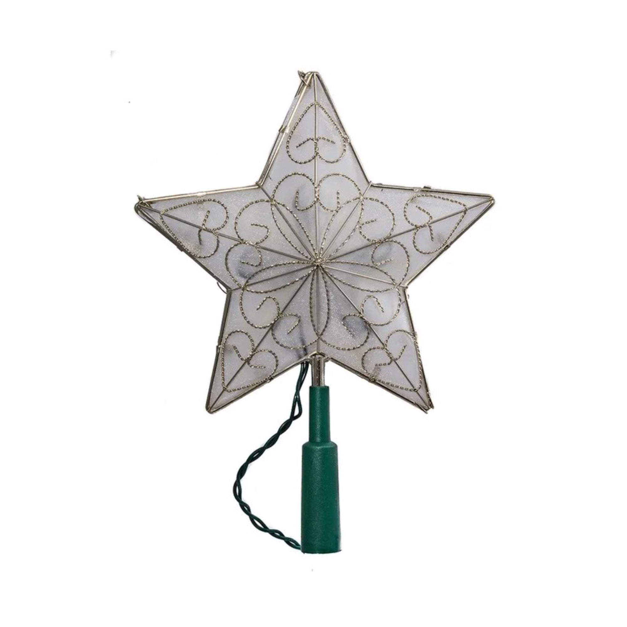 Kurt Adler Star Christmas Tree Topper, 8.5"