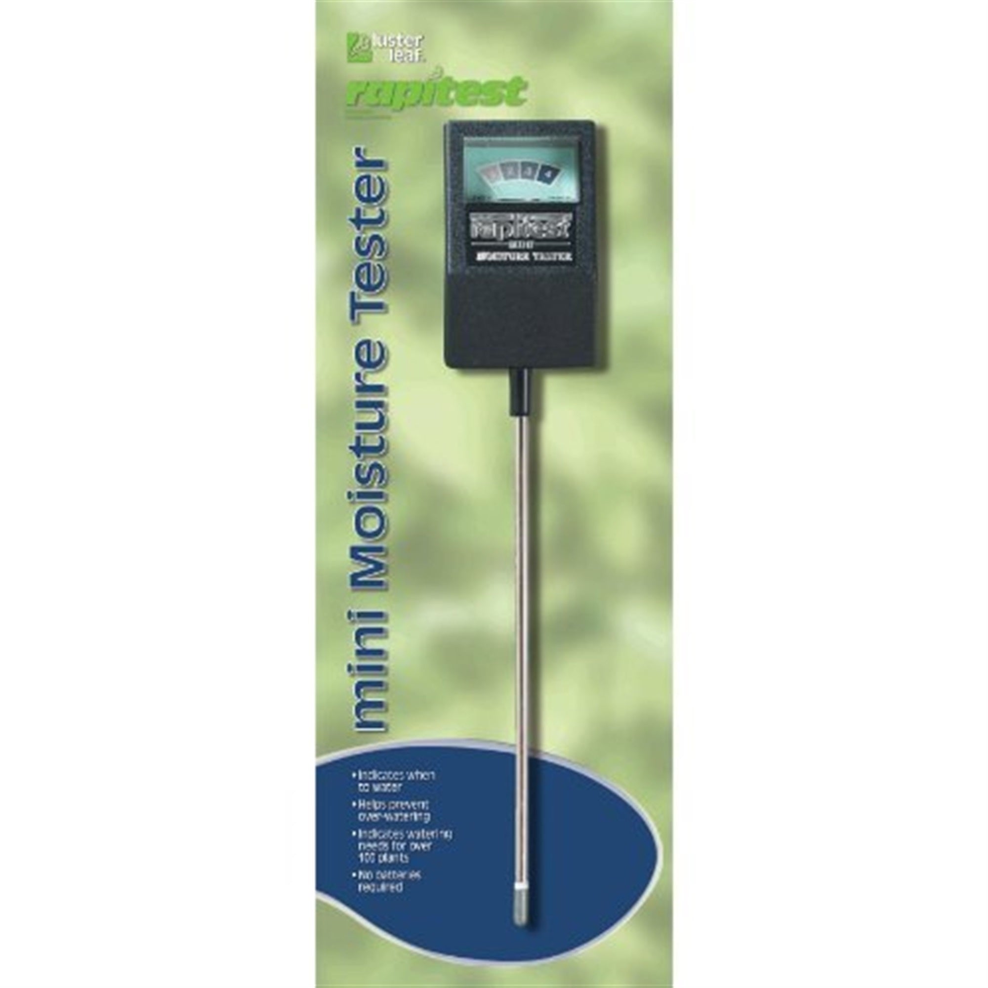 Luster Leaf Rapitest Soil Moisture Tester - Plant Watering Indicator, Prevents Over-watering, Indoor or Outdoor