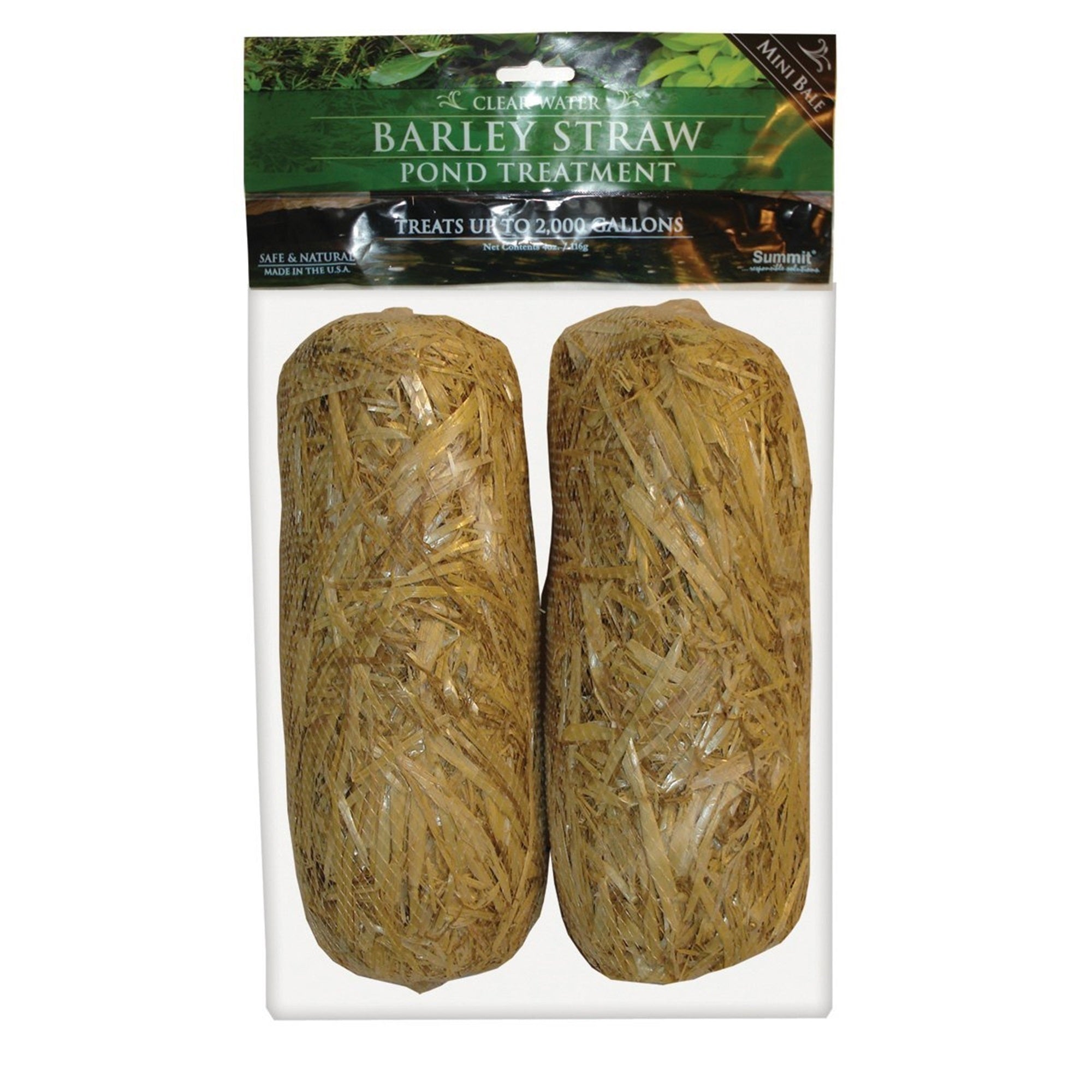 Summit Clear-Water Barley Straw Pond Treatment Bales, Treats Up to 2,000 Gallons (Pack of 2)