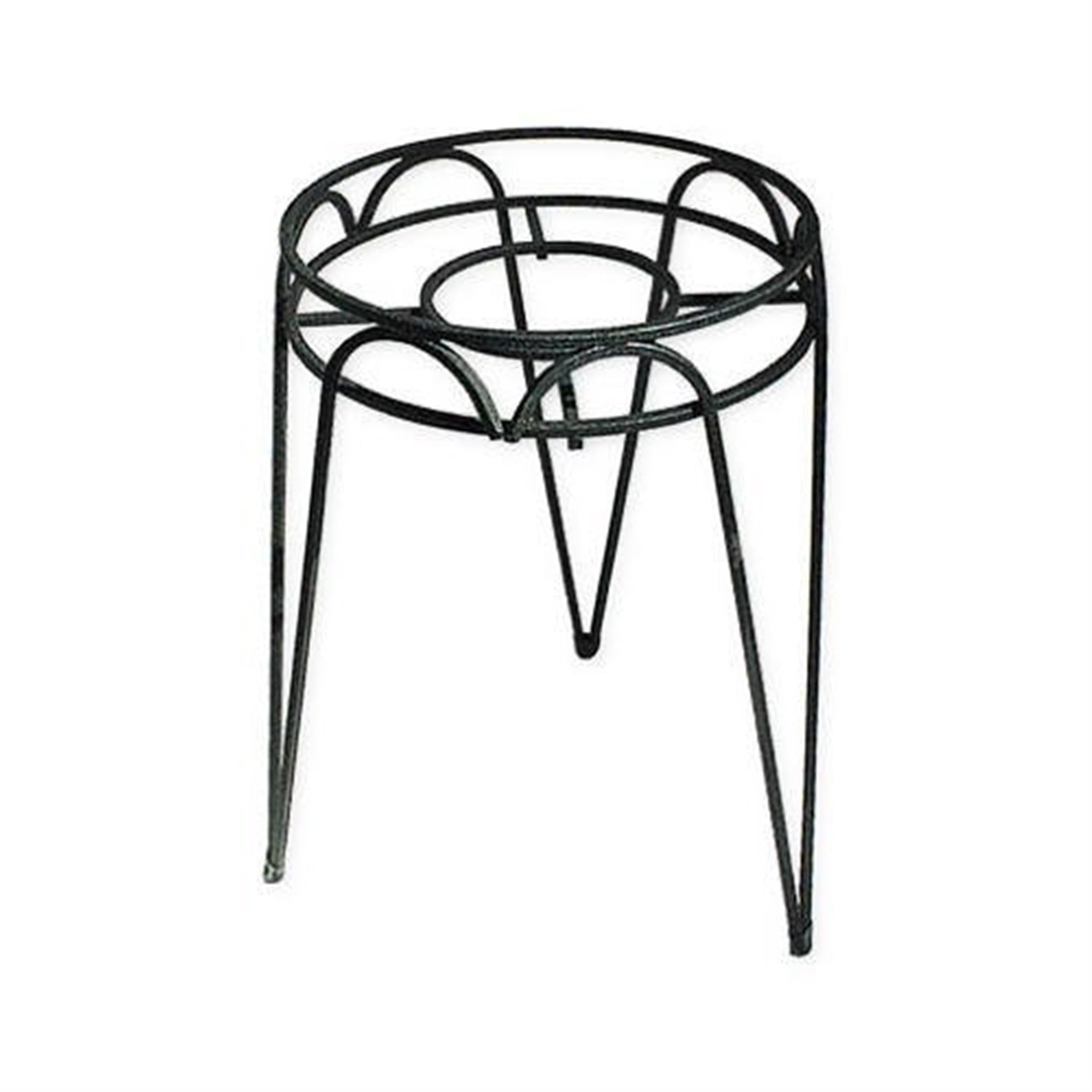Border Concepts 72240 Wrought Iron Hampton Plant Stand, 15-Inch, Black