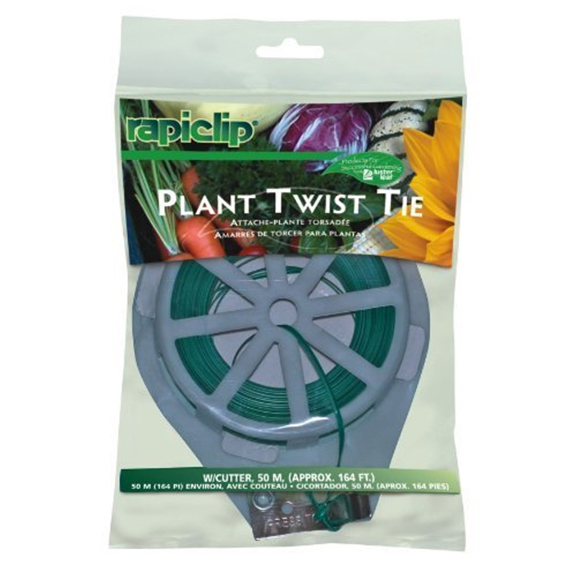 Luster Leaf Twist Tie with Cutter – Garden Wire for Plants and Vines, Green, 160ft