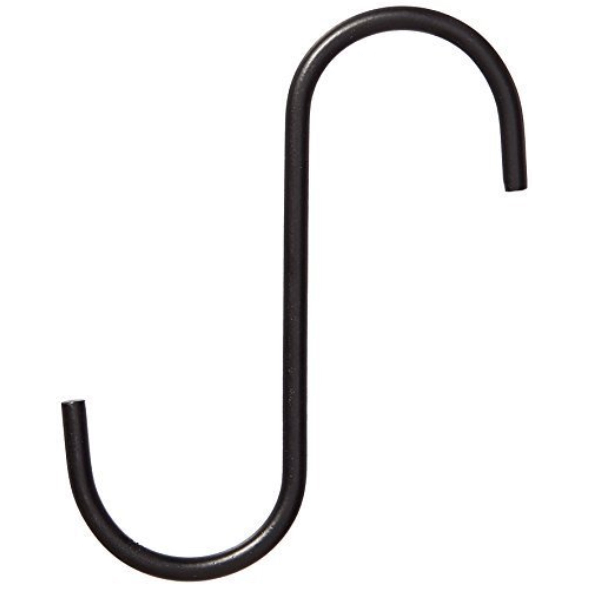 Hookery S-Hook Extension with 1" Opening for Lanterns or Outdoor Use – Hanging, Supports up to 25lb, Black, 6"