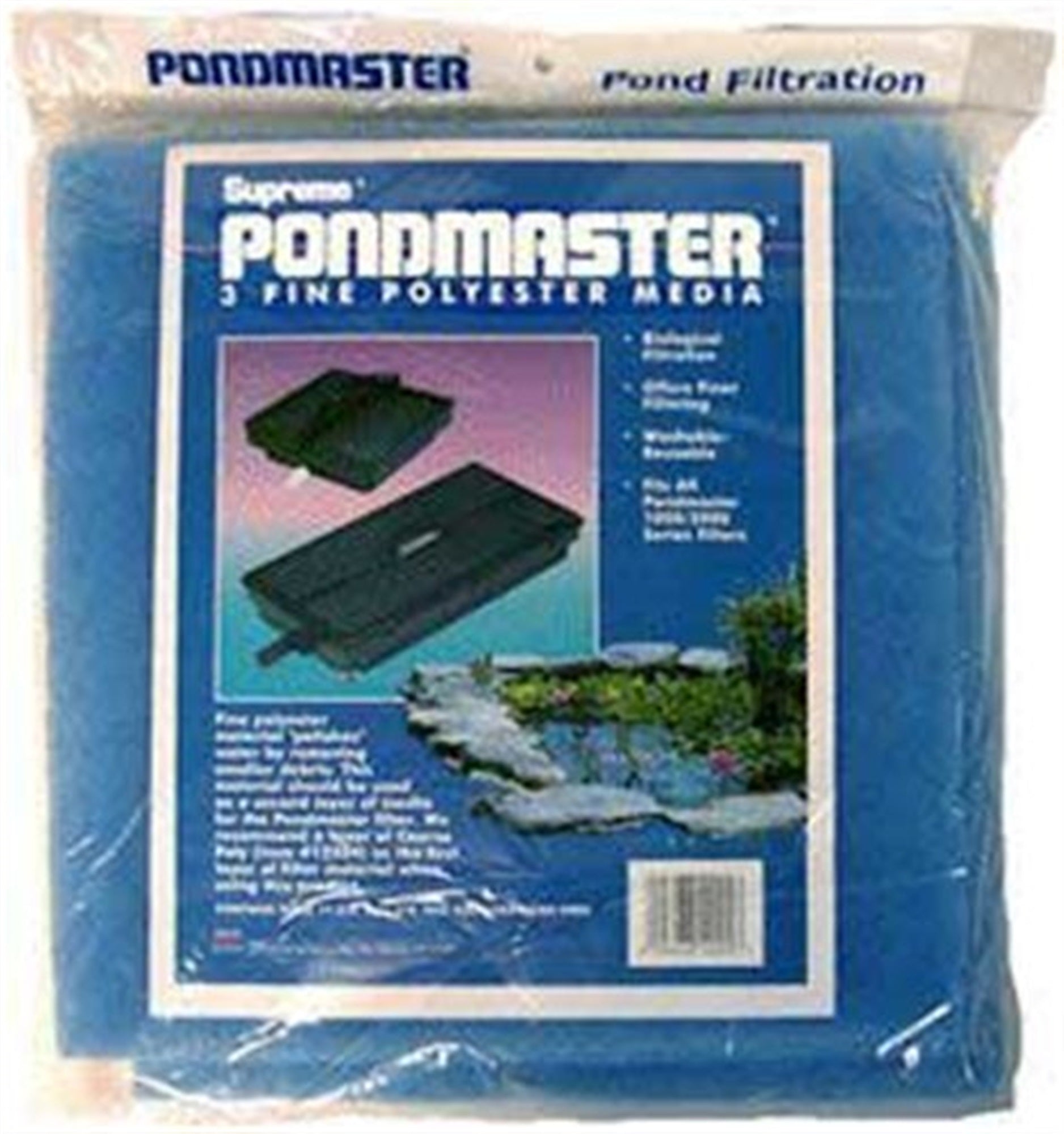 Danner Pondmaster Polyester Media Pads For PM1000 & PM2000 Filters, Pack of 3