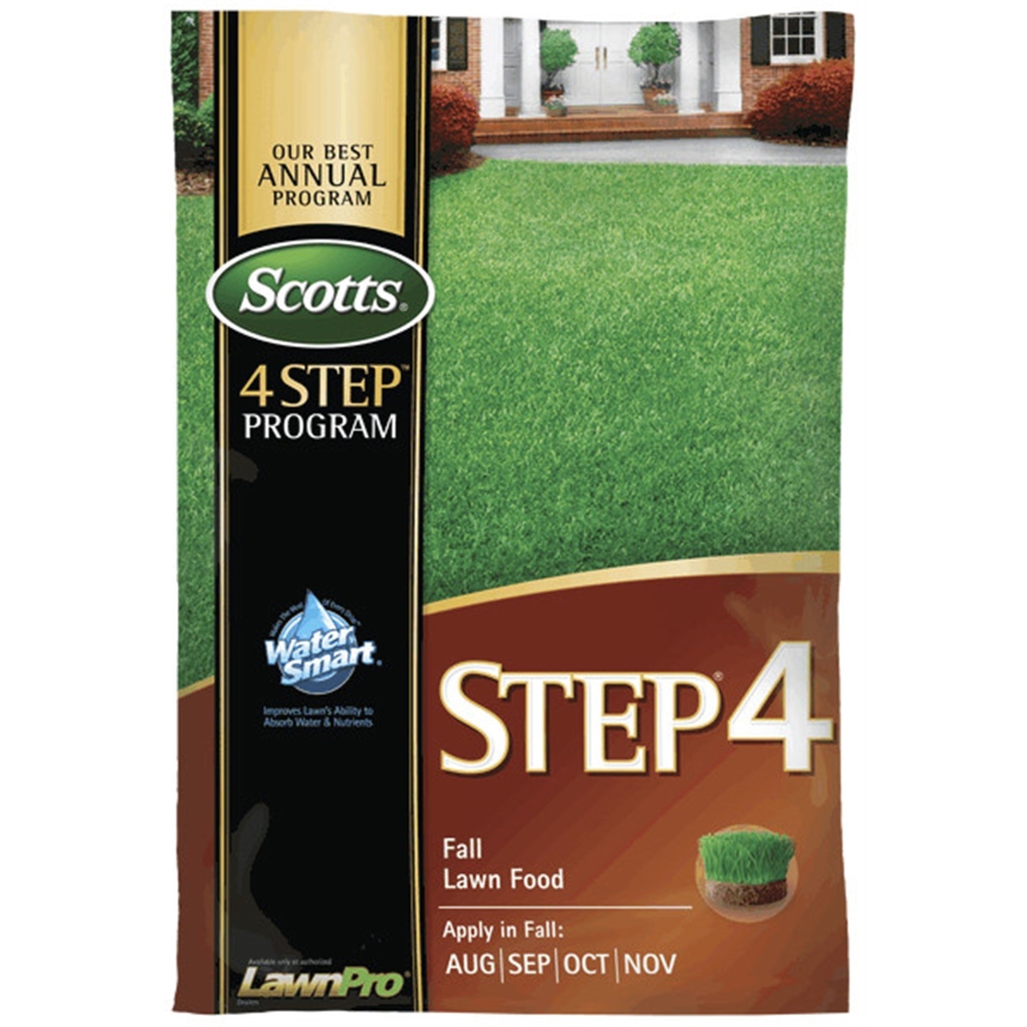 Scotts Step 4 Fall Lawn Food with Water Smart, 32-0-12, 15,000 sq ft