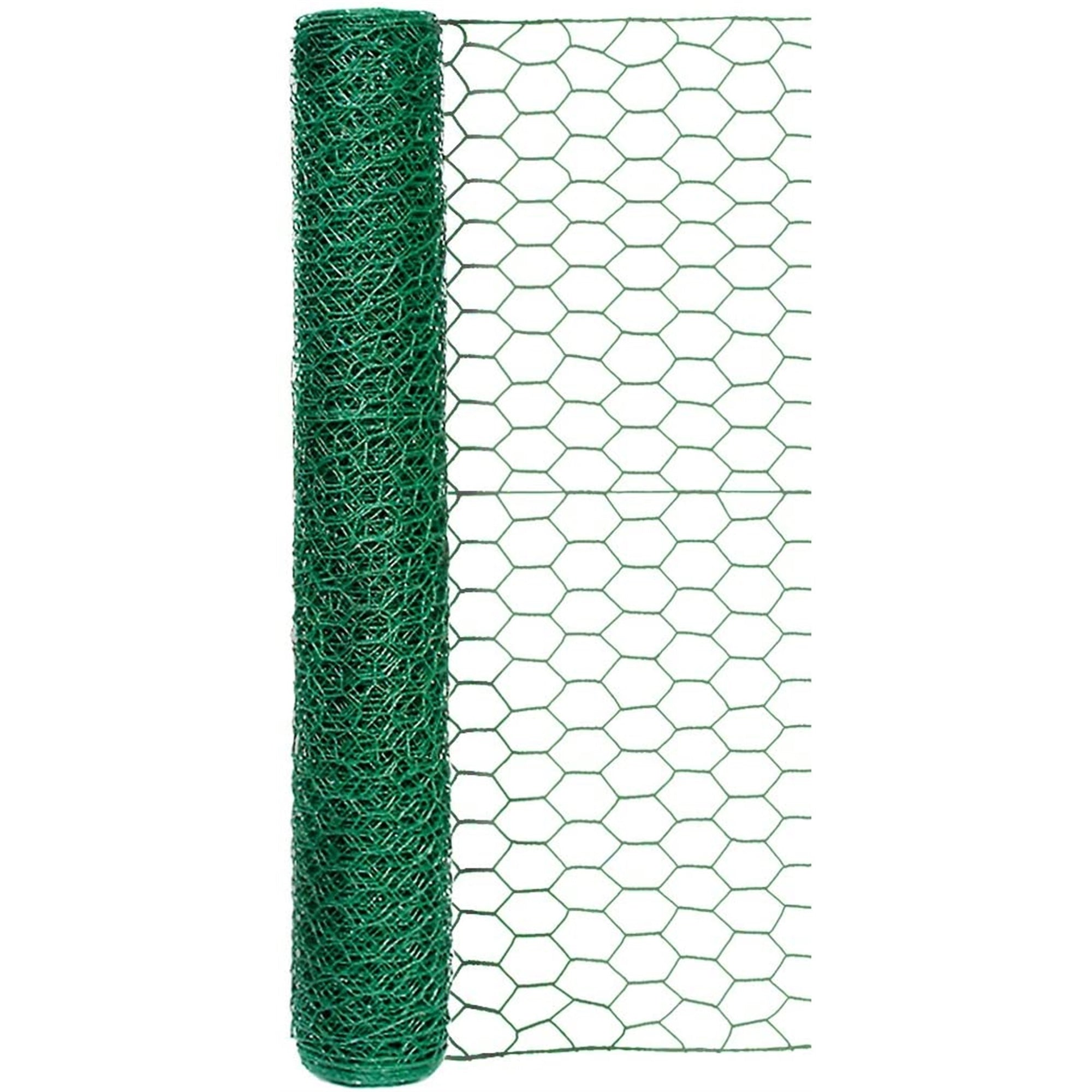Garden Zone Poultry Netting 24 X 25' Steel Green Vinyl Coated