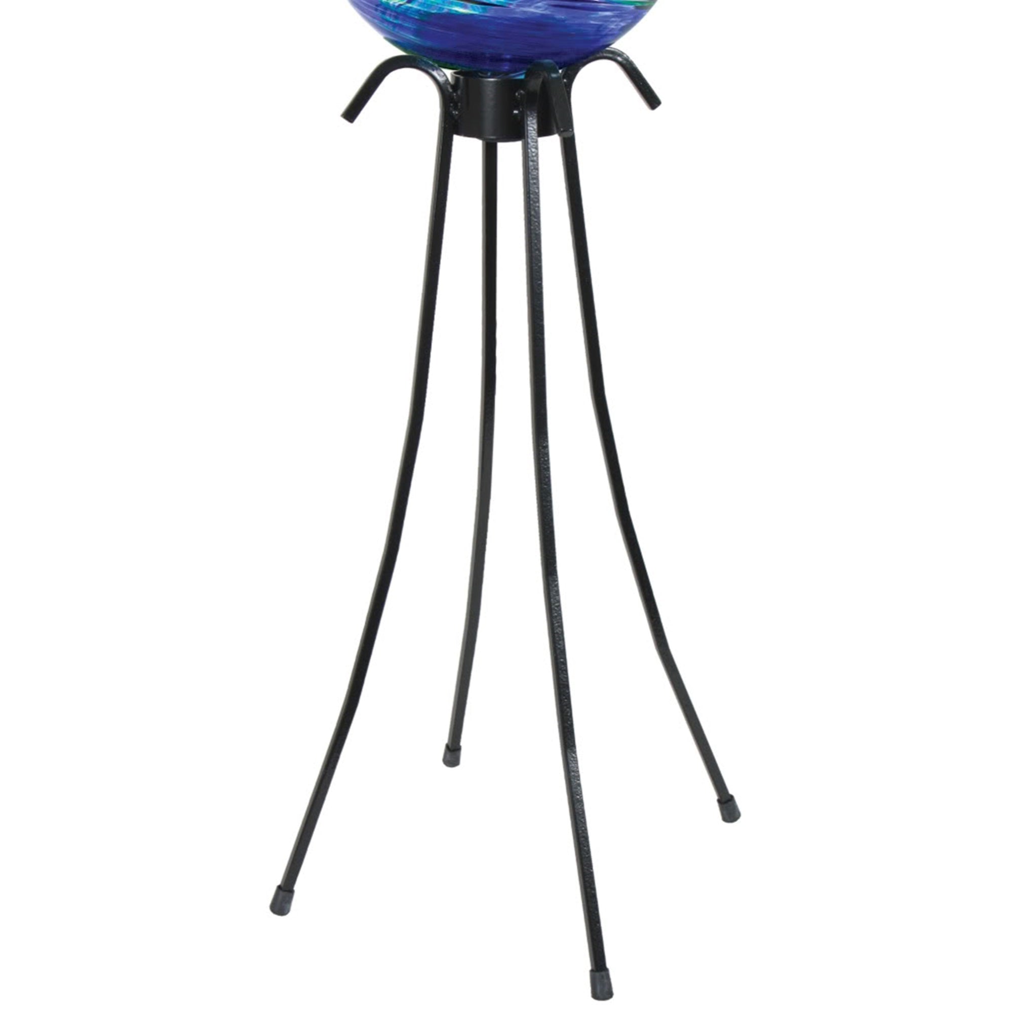Echo Valley Low Profile Gazing Globe Stand, Black, 25 x 17