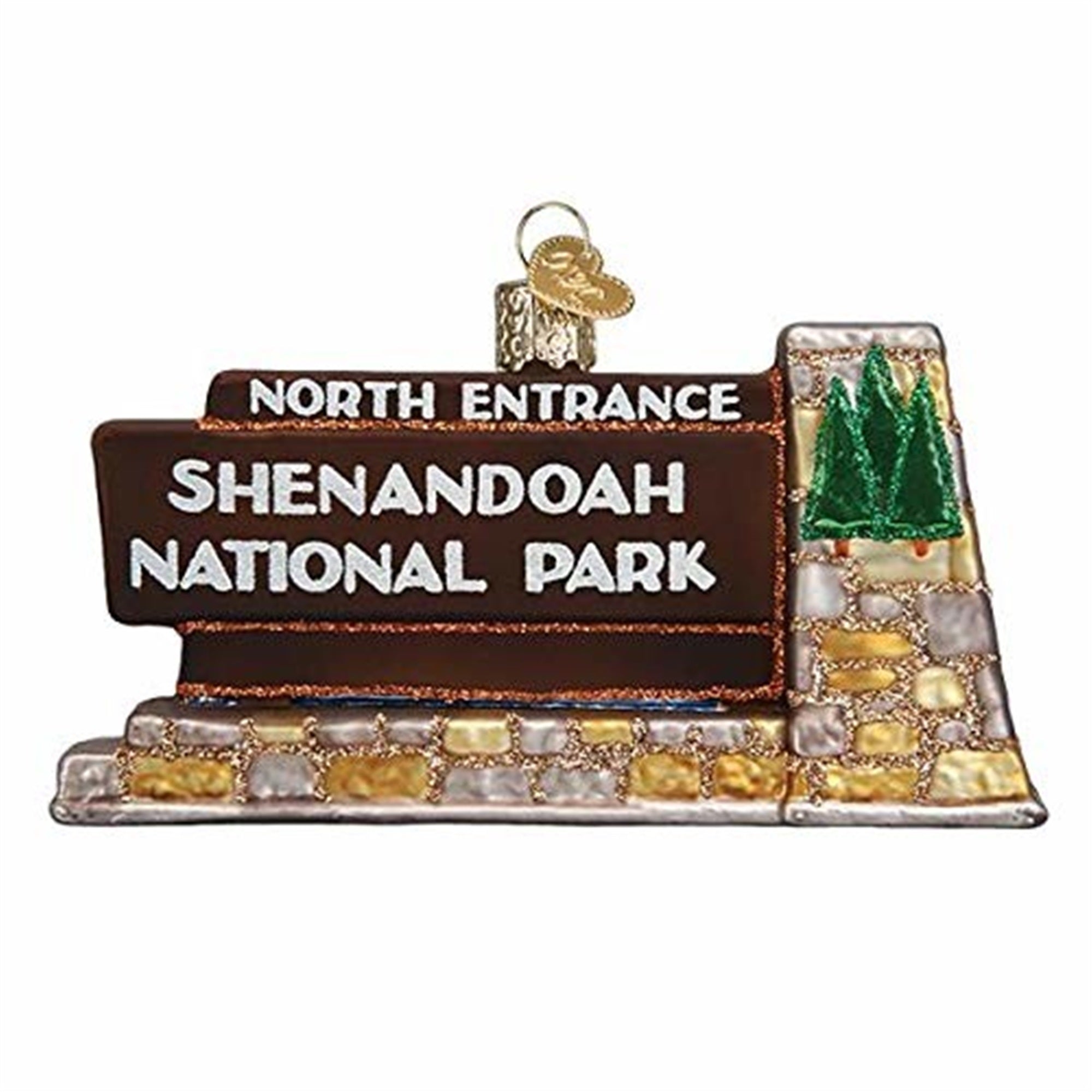 Old World Christmas Blown Glass Ornament for Christmas Tree, Shenandoah National Park