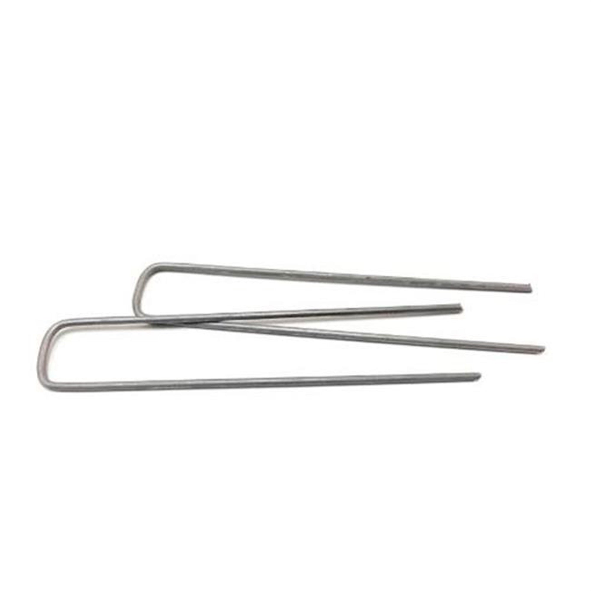 Gardeneer by Dalen 4" Garden Staples – Heavy-Duty Steel Stakes for Landscape Fabric, Netting, and Garden Covers, 20 Count