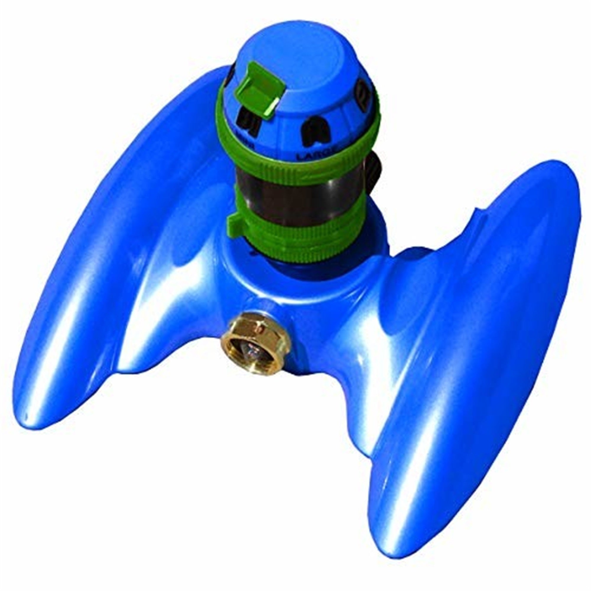 Gardener Select Metal Adjustable 6-Pattern Gear Driven Lawn Sprinkler, Blue