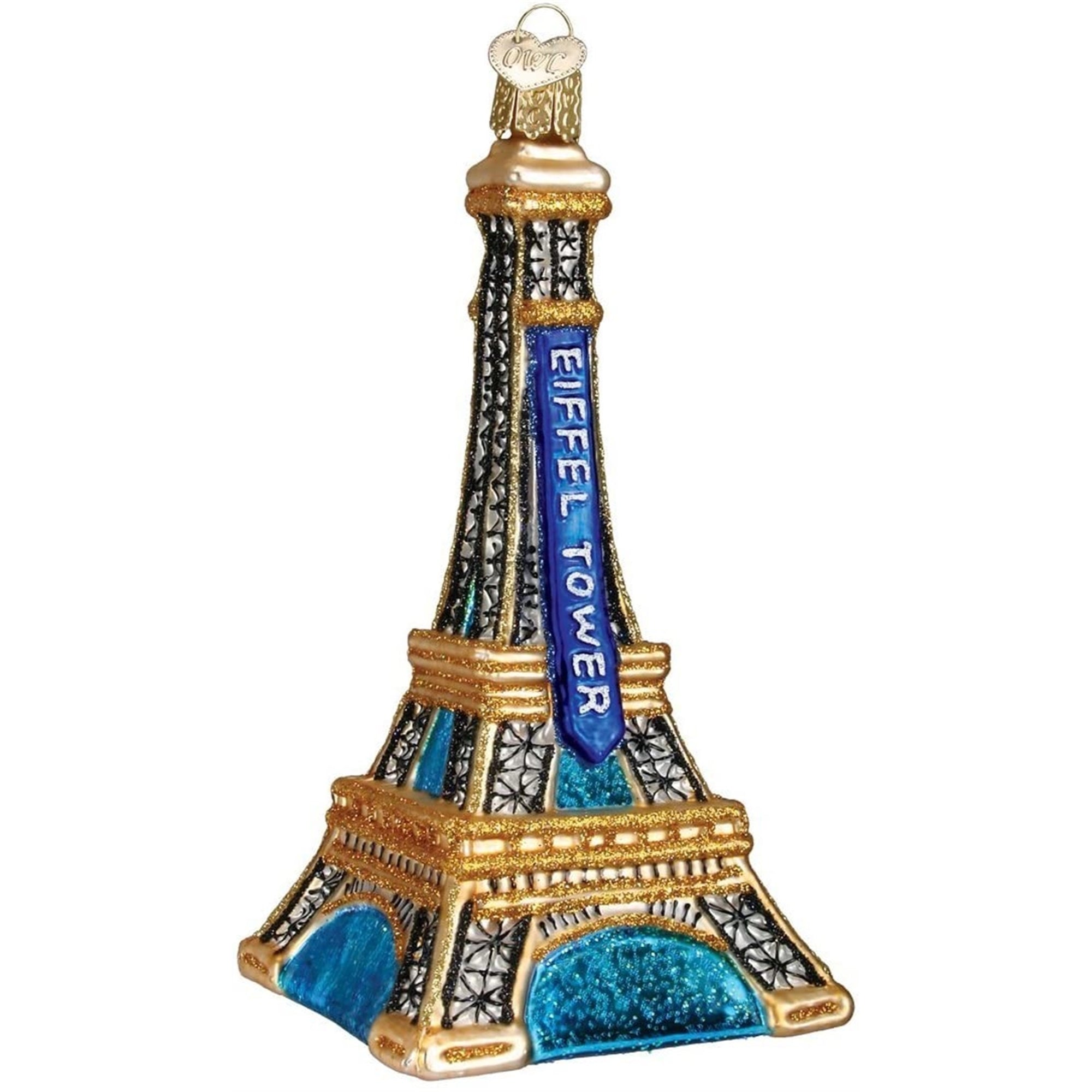 Old World Christmas Blown Glass Christmas Ornament, Eiffel Tower