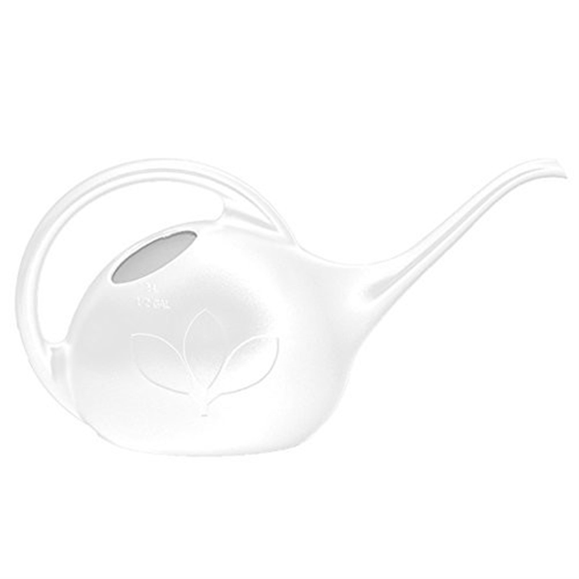 Novelty Indoor Watering Can – Durable Plastic with Long-Spout & Ergonomic Handle, Pearl, 0.5 Gal