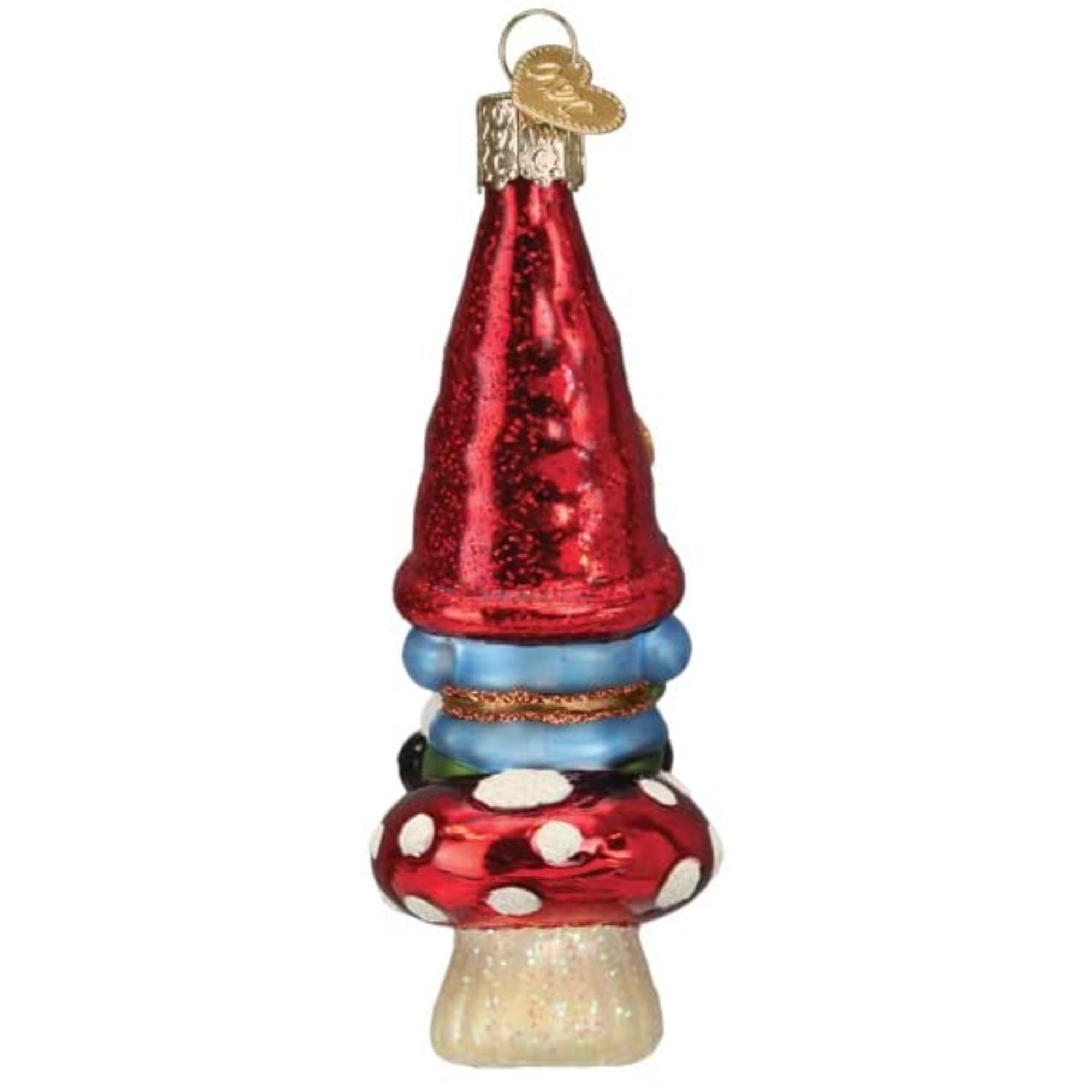 Old World Christmas Blown Glass Ornament for Christmas Tree, Garden Gnome