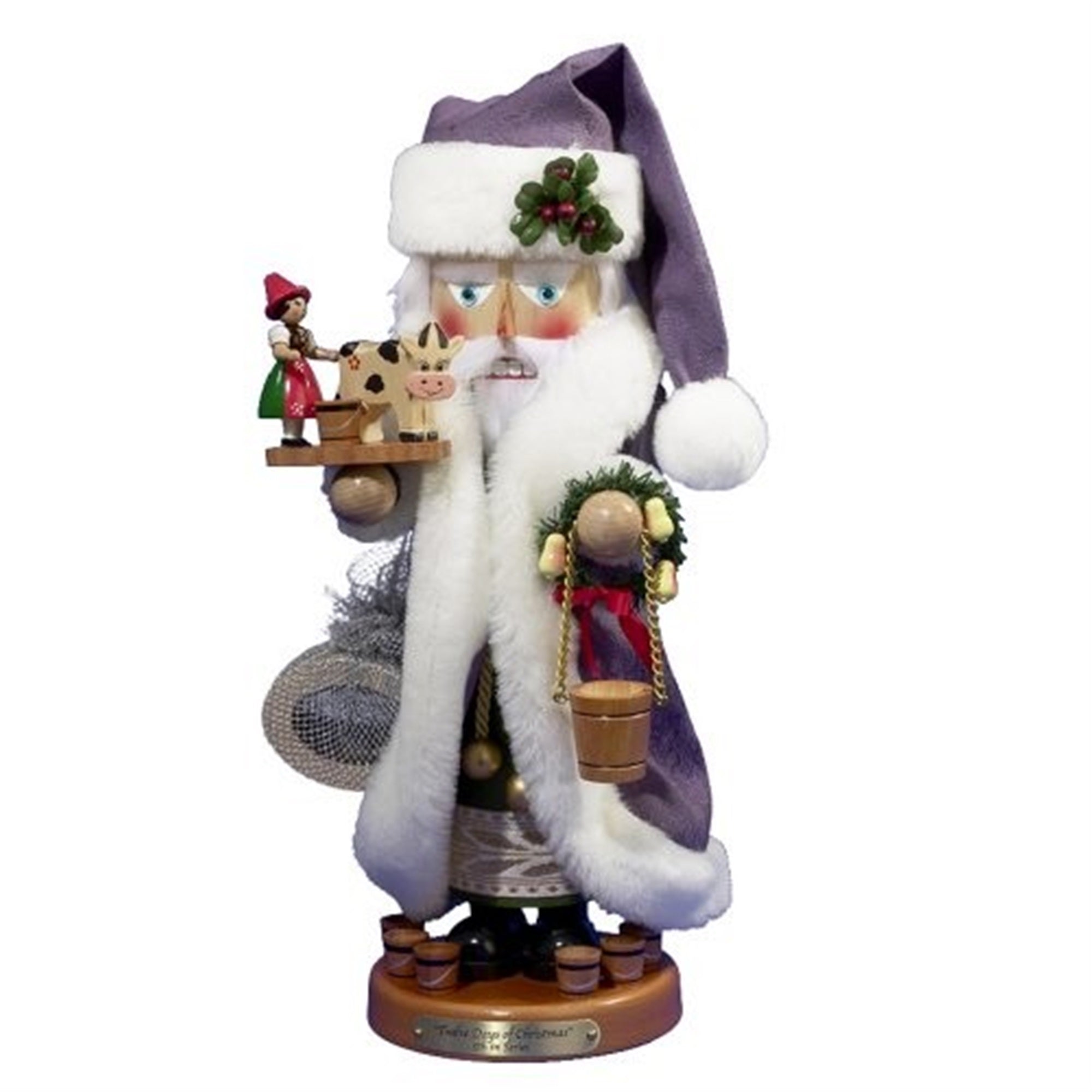 Steinbach Twelve Days of Christmas, Eight Maids a Milking Musical Nutcracker 18”