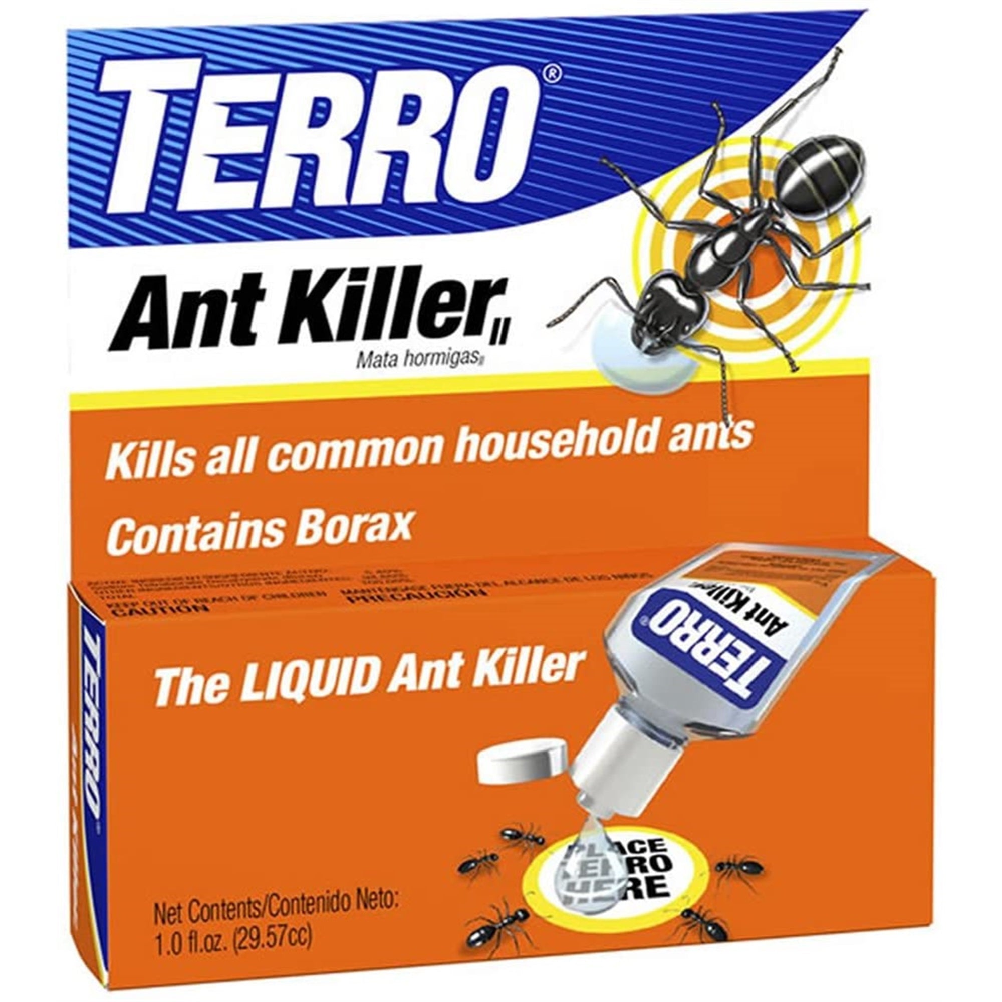 Terro Liquid Ant Killer with Borax, 1lb – Controls All Household Ants