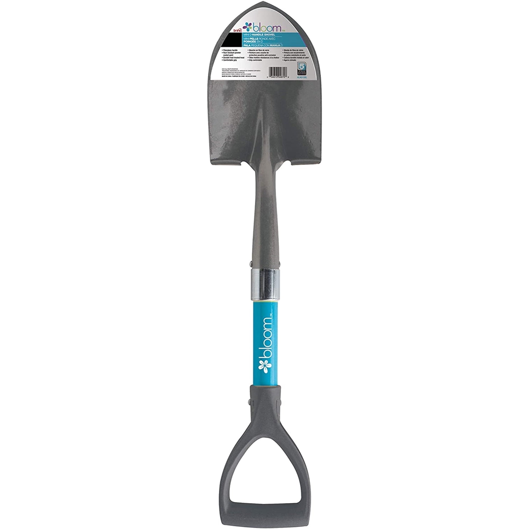 Bloom Mini D-Handle Shovel, Assorted Colors, Quantity 1