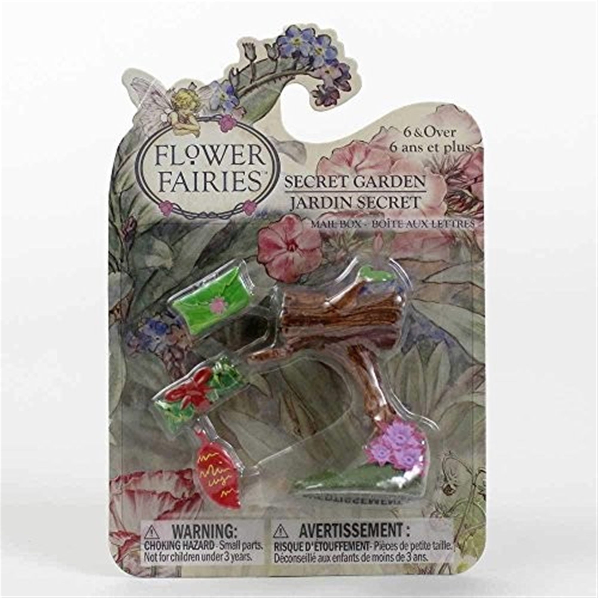 Flower Fairies Secret Garden Accessories, Mailbox with Note, Letter & Envelope, 2.6"