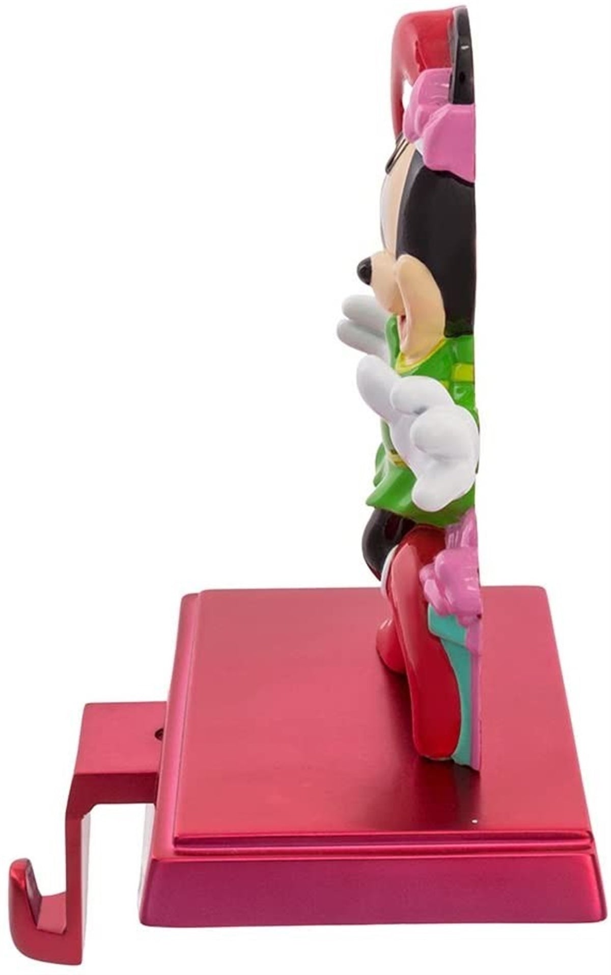 Kurt Adler Disney Metal Stocking Holder with Retractable Hook, Minnie Mouse