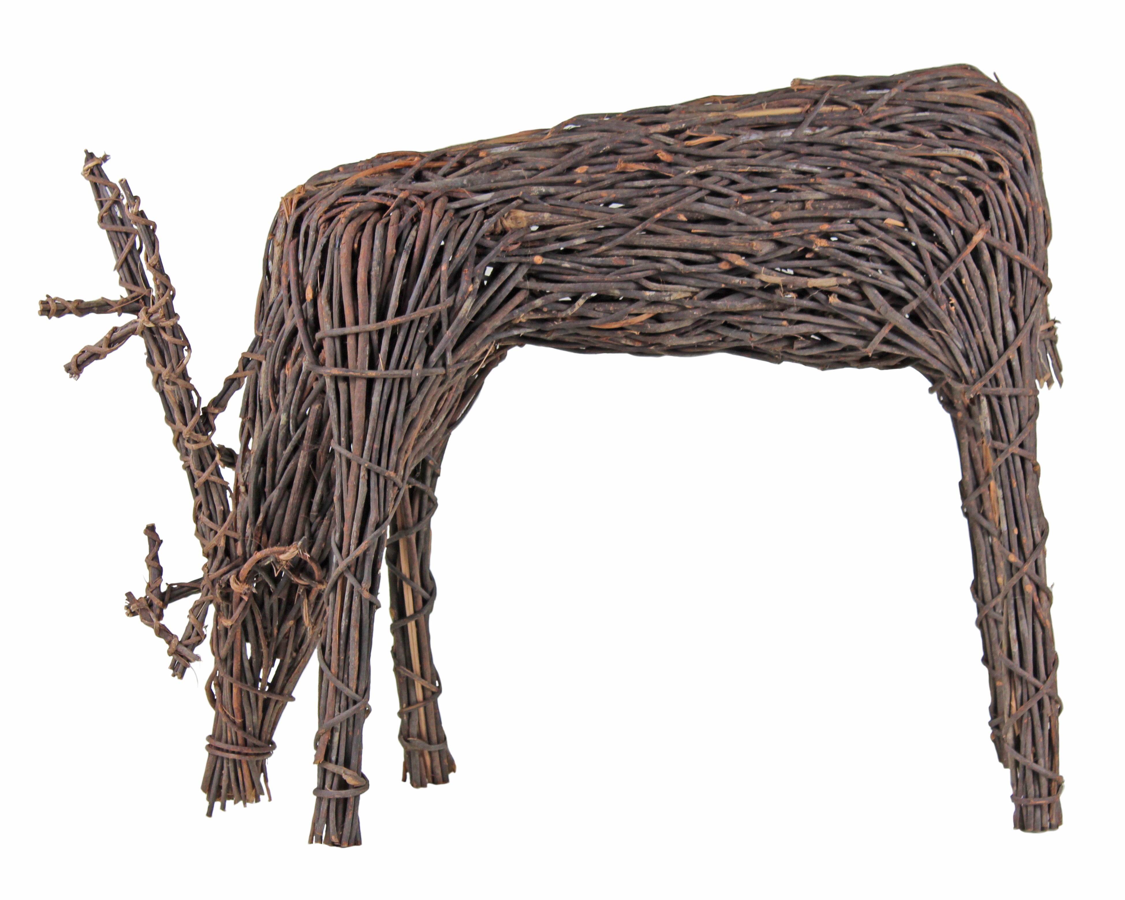 PD Home & Garden DR735354 Grapevine Grazing Deer, 54, Natural Brown