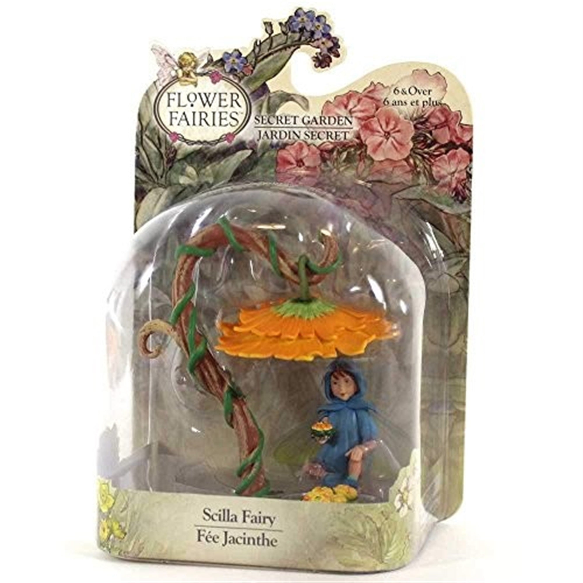 Flower Fairies Secret Garden Scilla Fairy with Umbrella Flower