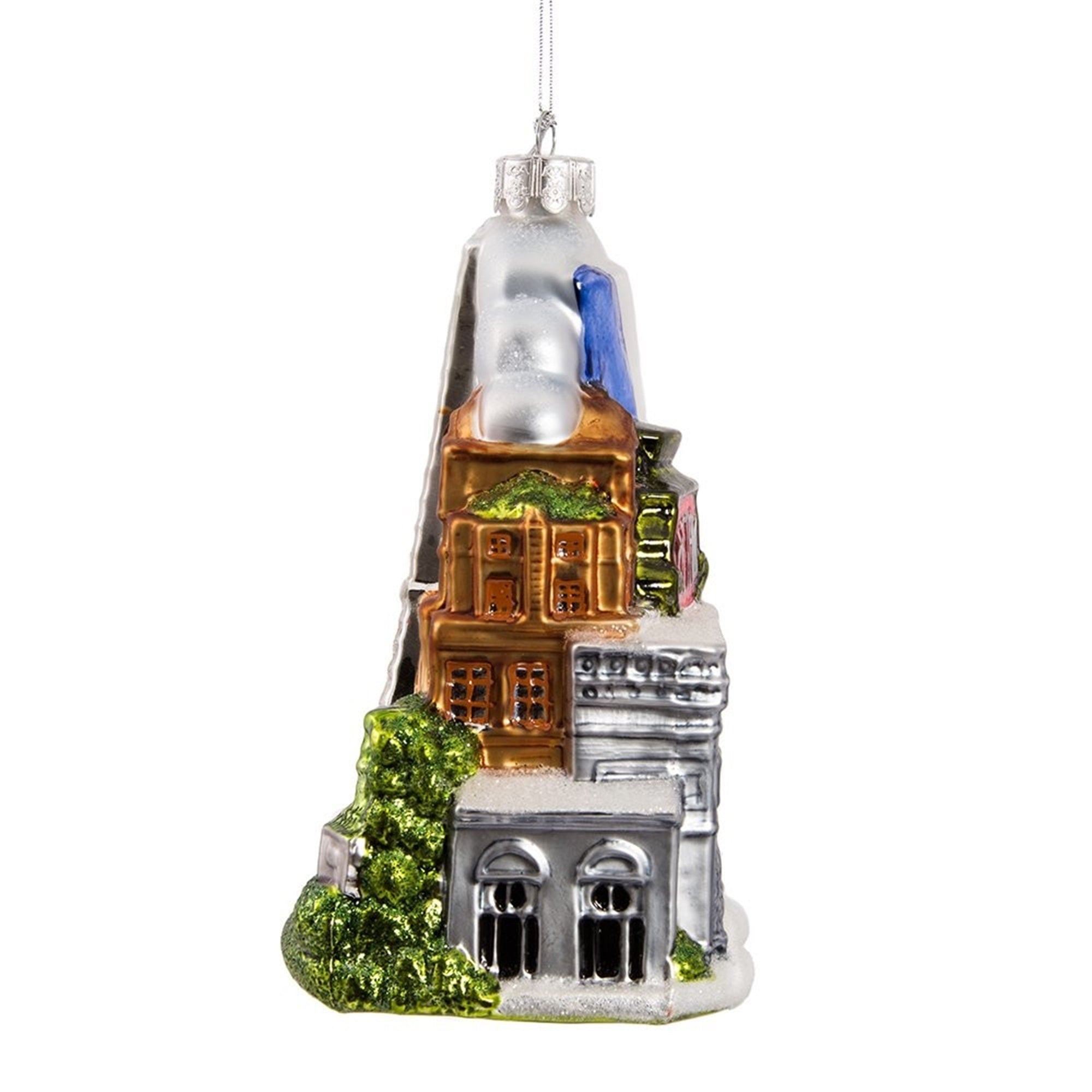 Kurt Adler Glass Paris City Christmas Tree Ornament, 5"