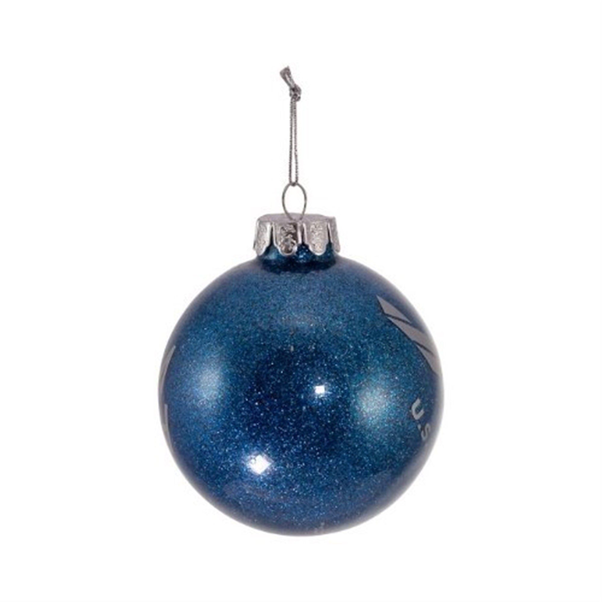 Kurt Adler Two-sided Glass Ball Ornament, United States Air Force "Aim High", Blue, 3"
