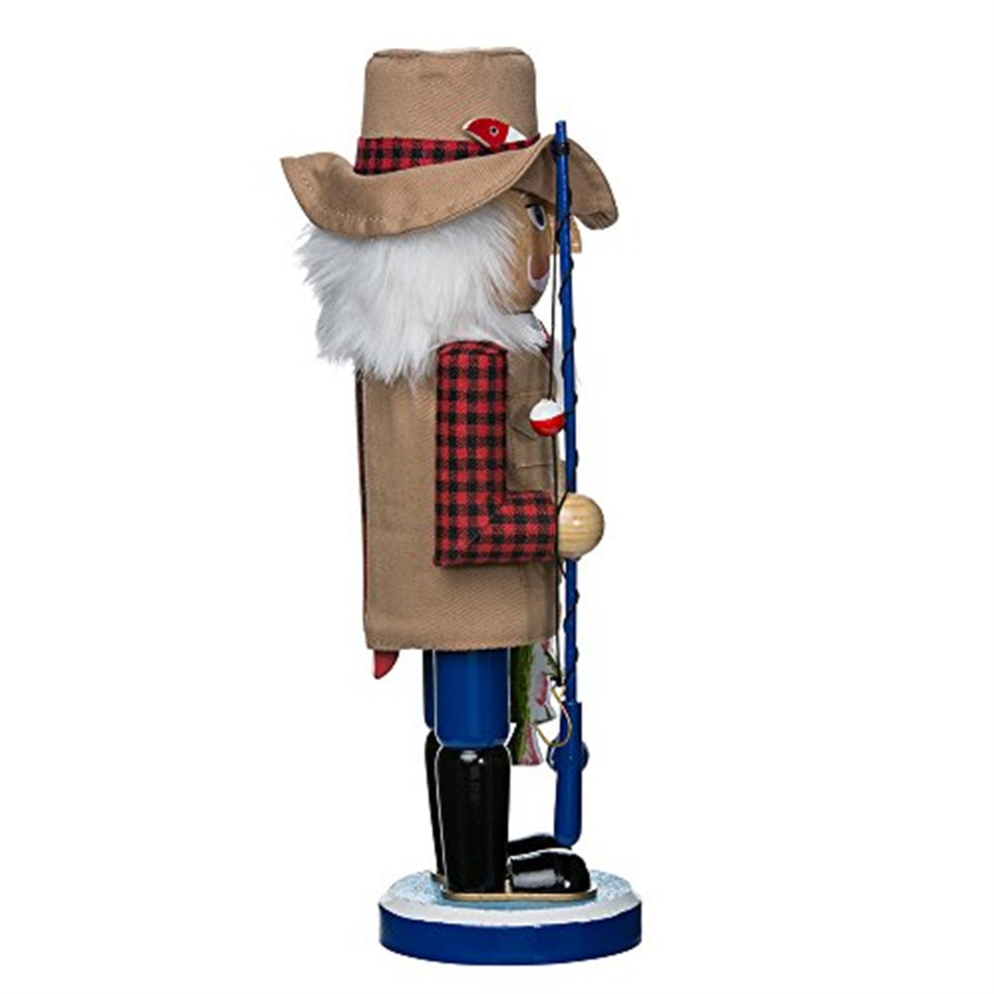 Kurt Adler Wooden Fisherman Nutcracker, 12"
