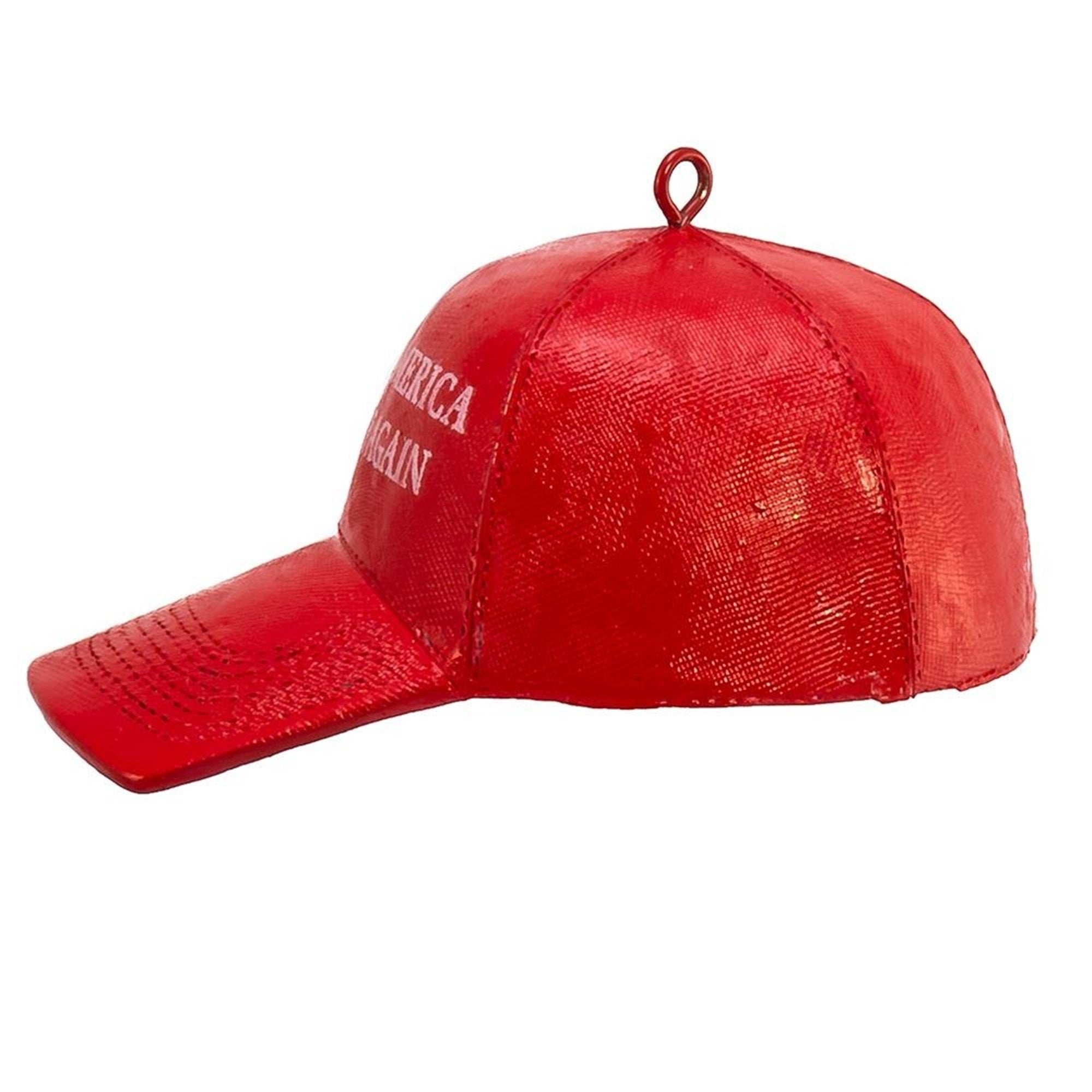 Kurt Adler Resin Ornament for Christmas Tree, Make America Great Again Cap
