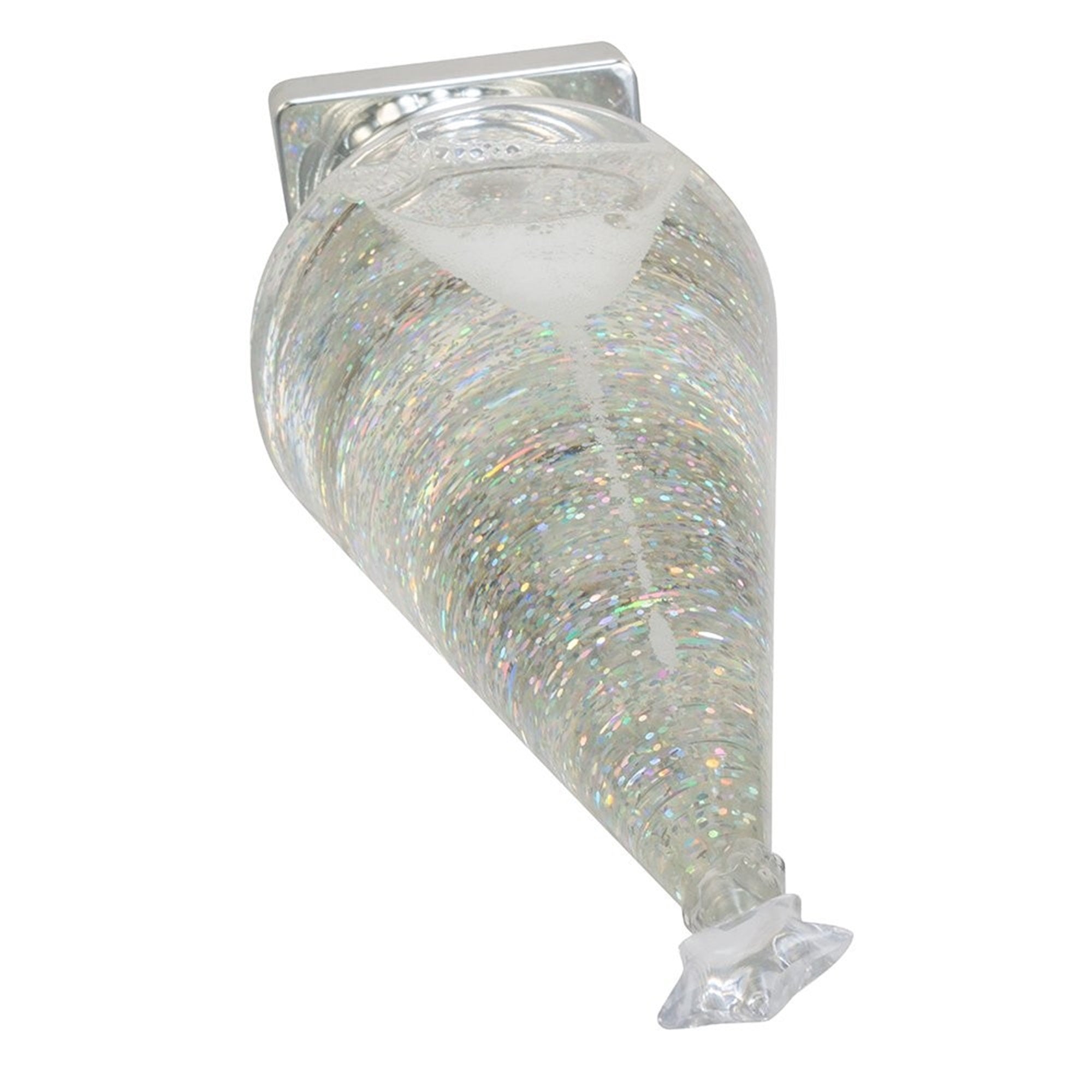 Kurt Adler Indoor Battery-Operated LED Lighted Tabletop Decoration, Christmas Tree, Silver, 14"