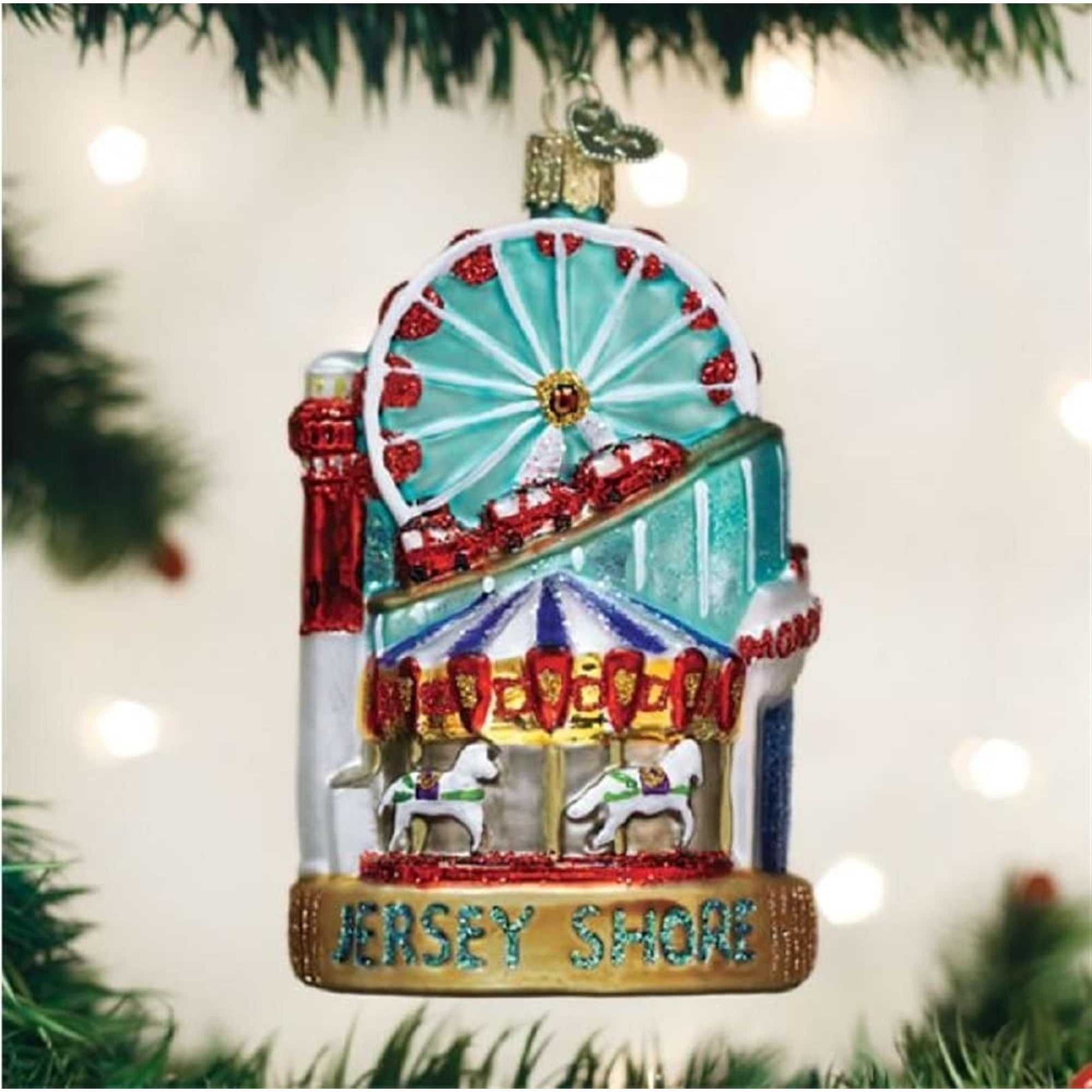 Old World Christmas Glass Blown Jersey Shore Ornament