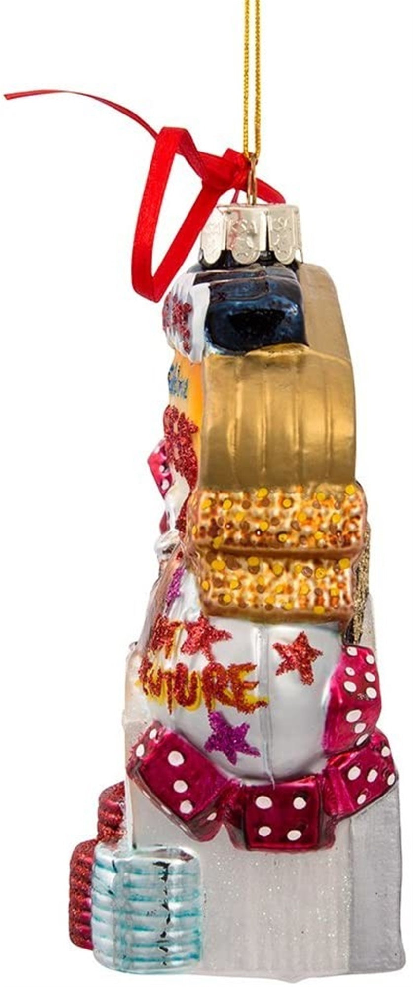 Kurt Adler Cityscapes Collection Glass Ornament, Las Vegas, 5.5"