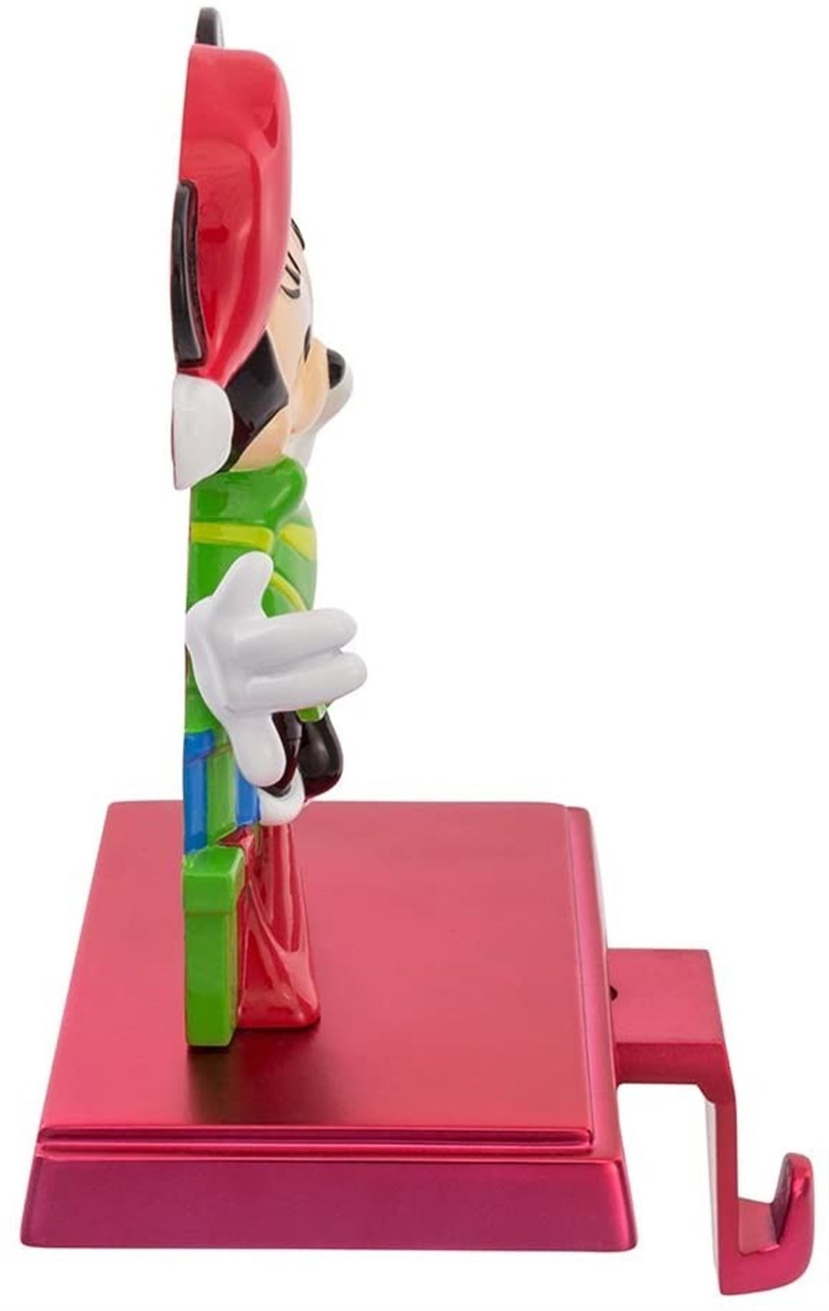 Kurt Adler Disney Metal Stocking Holder with Retractable Hook, Minnie Mouse