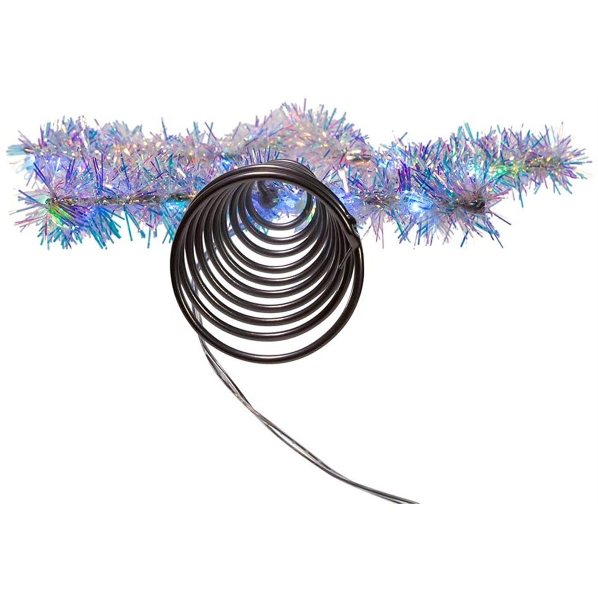 Kurt Adler Lighted Tinsil Star Tree Topper with LED lights. 12"