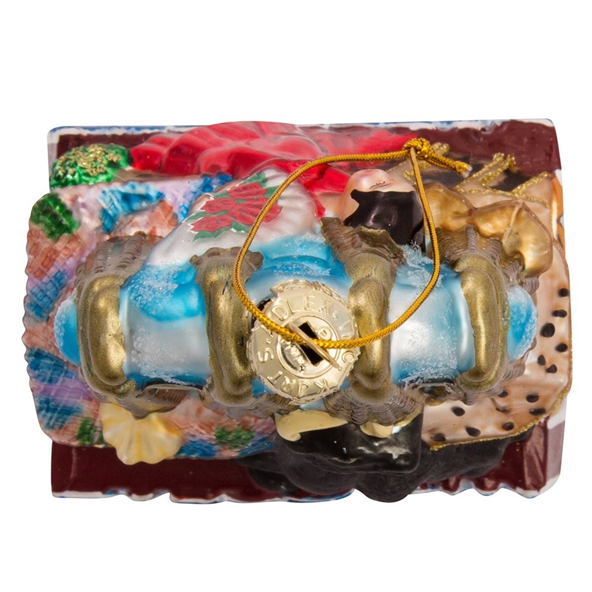 Kurt Adler Glass Ornament for Christmas Tree, Barcelona