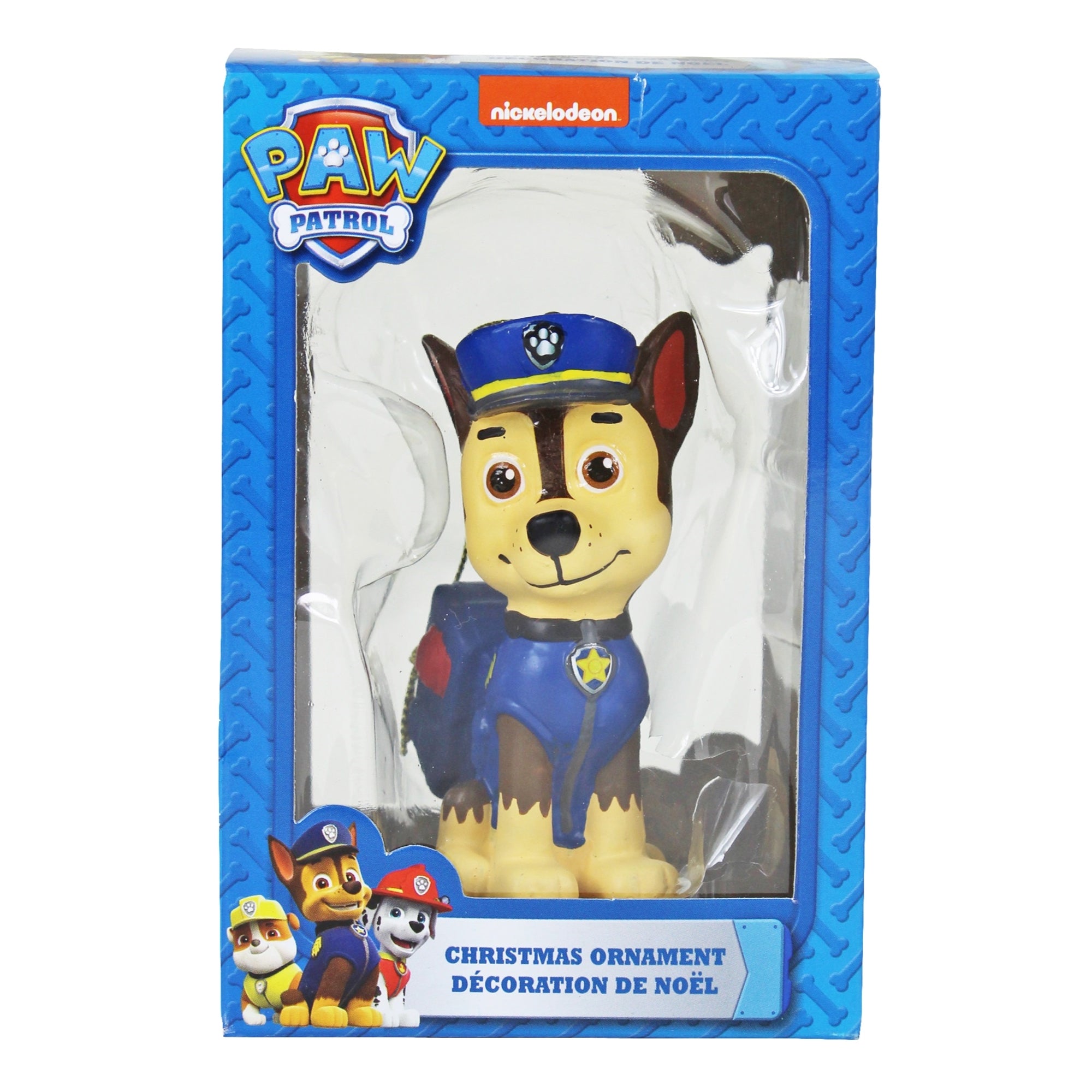 Kurt Adler Resin Ornaments for Christmas Tree, Paw Patrol, Rubble, Chase & Marshall (Pack of 3)