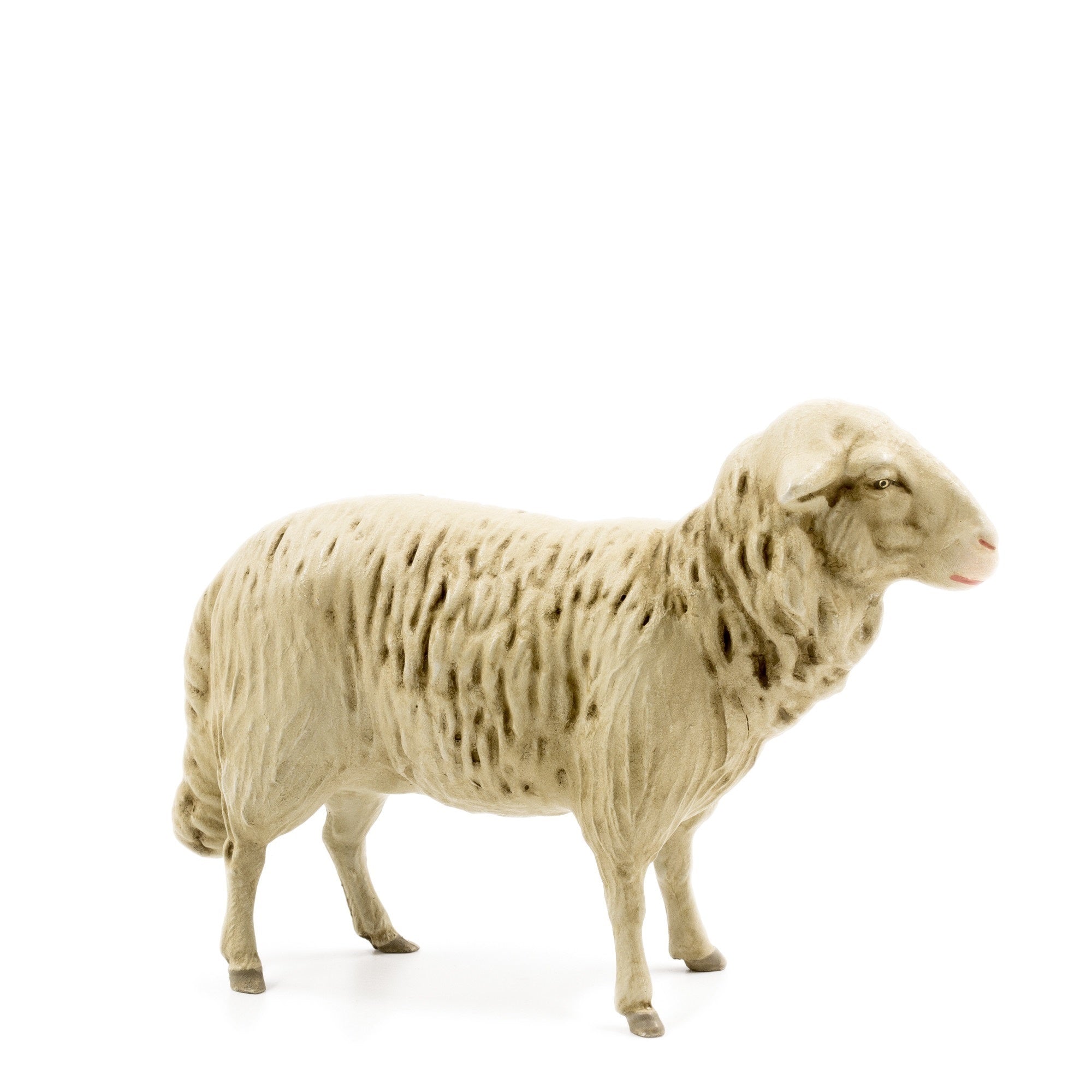 Marolin Manufaktur Plastic Nativity Set with Infant Jesus – Hand-Painted Christmas Figures, 4.5" to 8.5" (12 Pieces)