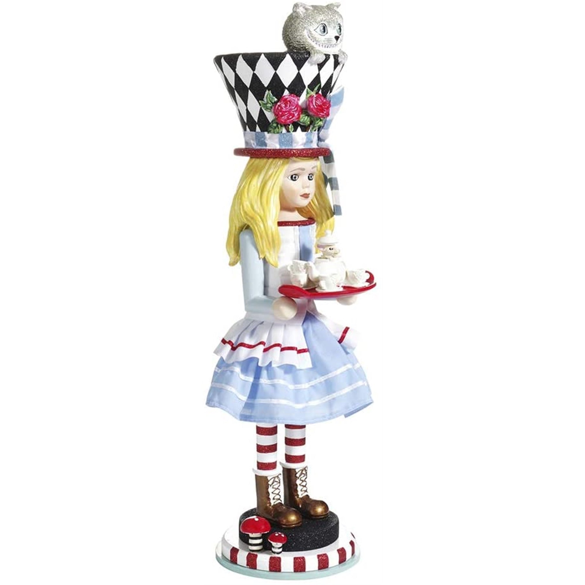 Kurt Adler Hollywood Nutcrackers, Alice Nutcracker, 19.5"