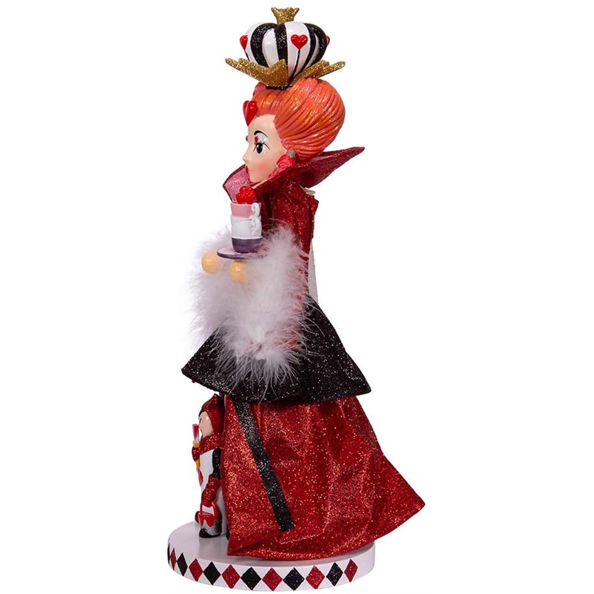 Kurt Adler Hollywood Nutcracker Collection, Queen of Hearts Nutcracker, 17.5"