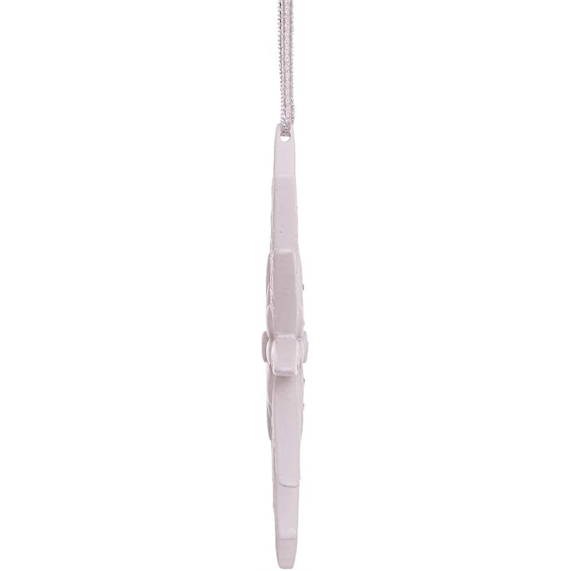 Kurt Adler Modern Snowflake Ornament w/ Swarovski Elements, 4"